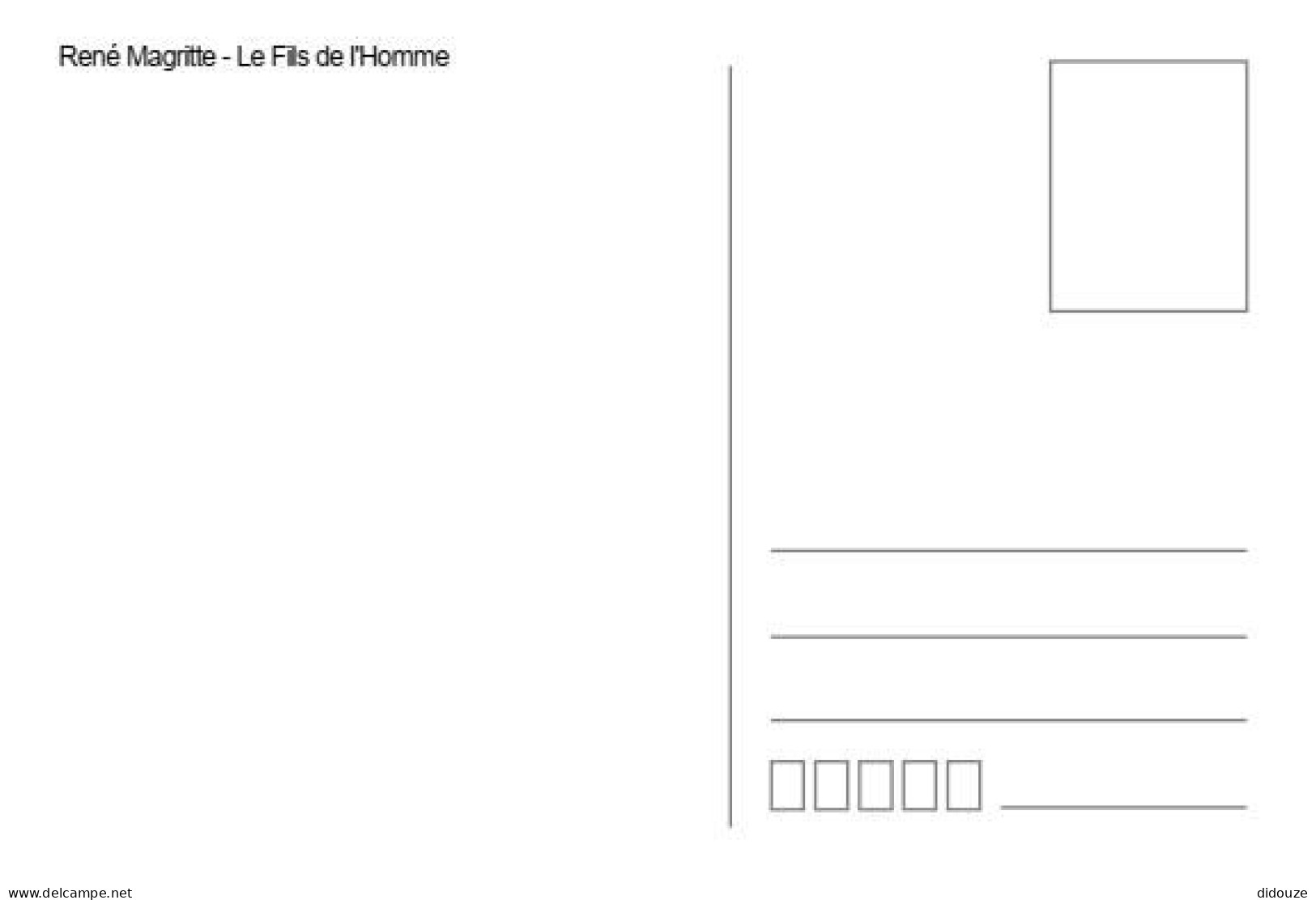 Art - Peinture - René Magritte - Le Fils De L'Homme - CPM - Carte Neuve - Voir Scans Recto-Verso - Peintures & Tableaux
