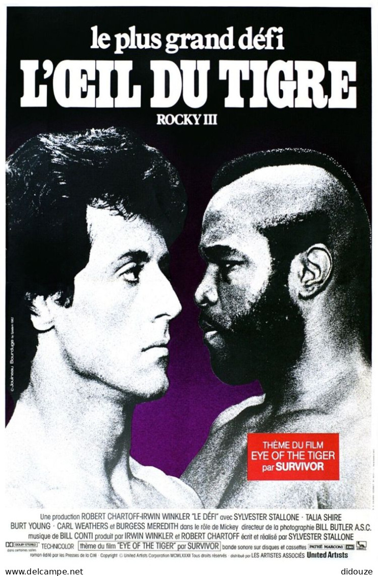 Cinema - Rocky III - L'œil Du Tigre - Sylvester Stallone - Affiche De Film - CPM - Carte Neuve - Voir Scans Recto-Verso - Manifesti Su Carta