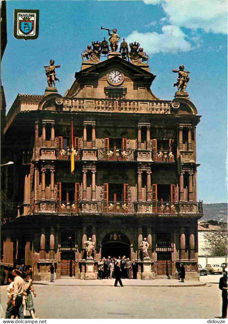 Espagne - Espana - Navarra - Pamplona - Fachada Principal Del Ayuntamiento - Façade Principaledu Hôtel De Ville - CPM -  - Navarra (Pamplona)