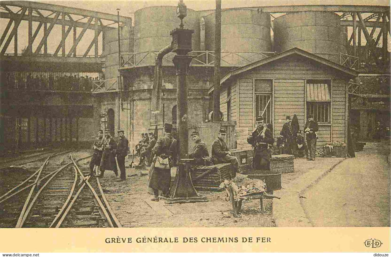 Reproduction CPA - Greve Des Chemins De Fer - Militaria - C'était La France - No 135 - CPM Format CPA - Carte Neuve - Vo - Andere & Zonder Classificatie