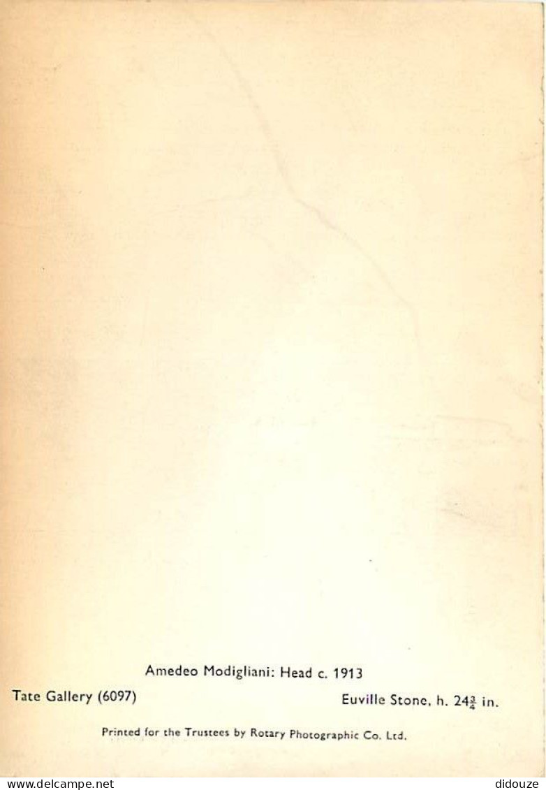 Art - Sculpture - Amedeo Modigliani - Head - Tate Gallery - CPSM Grand Format - Voir Scans Recto-Verso - Skulpturen