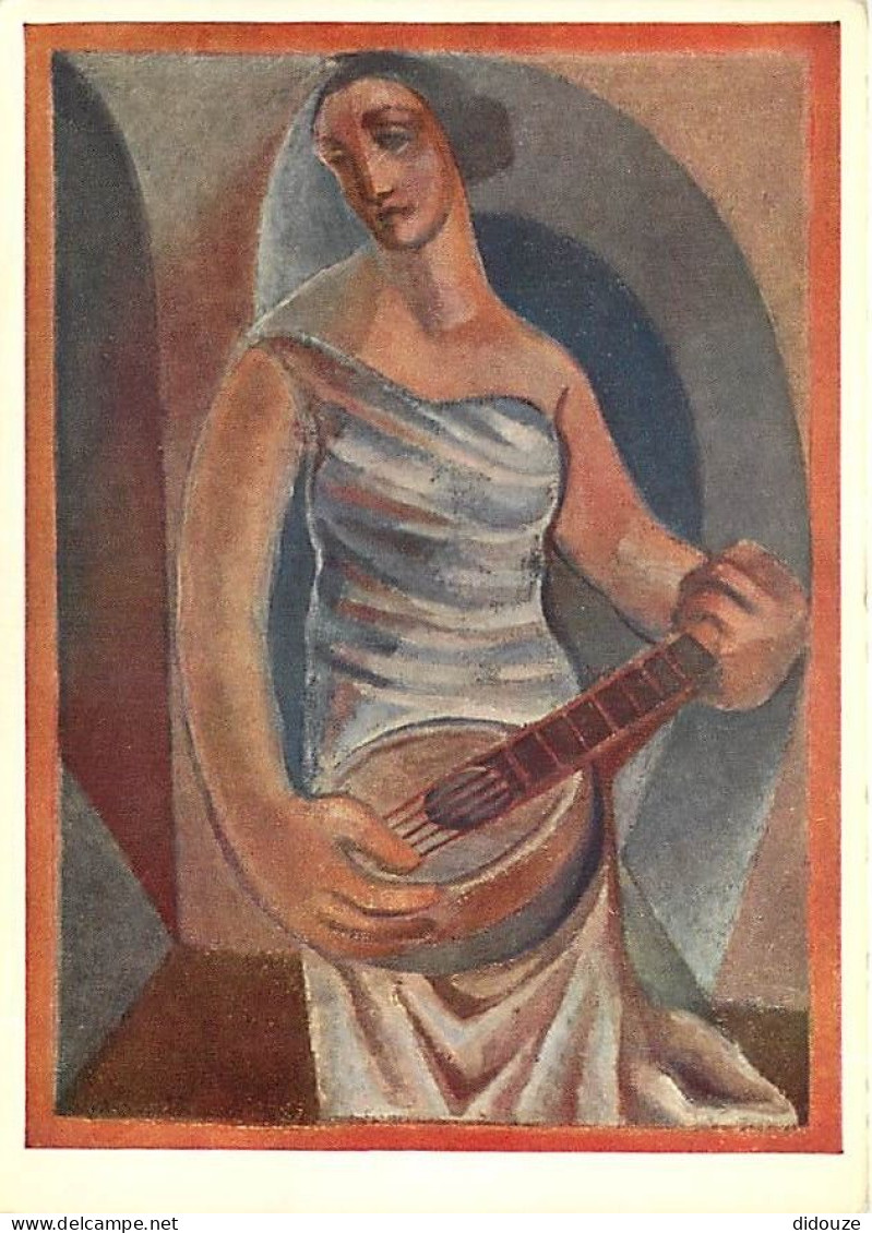 Art - Peinture - Juan Gris - Die Mandolinenspielerin- La Joueuse De Mandoline - The Mandolin Player - CPM - Carte Neuve  - Paintings