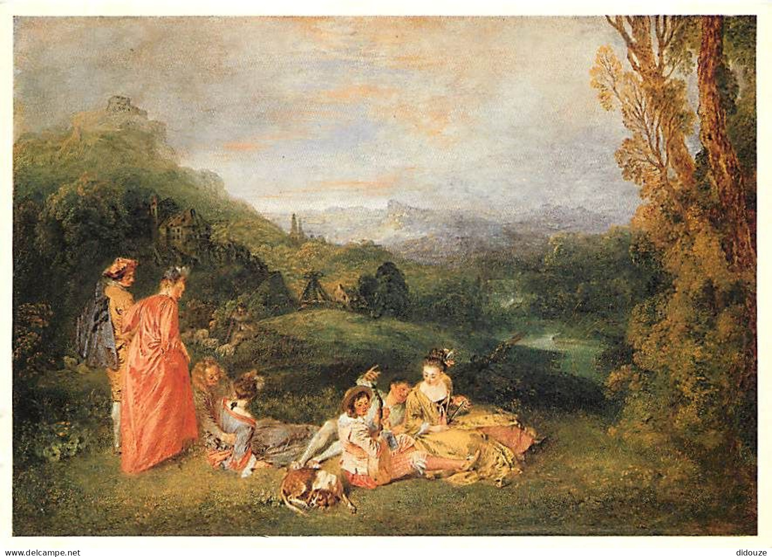 Art - Peinture - Antoine Watteau - L'Amour Paisible - CPM - Carte Neuve - Voir Scans Recto-Verso - Peintures & Tableaux