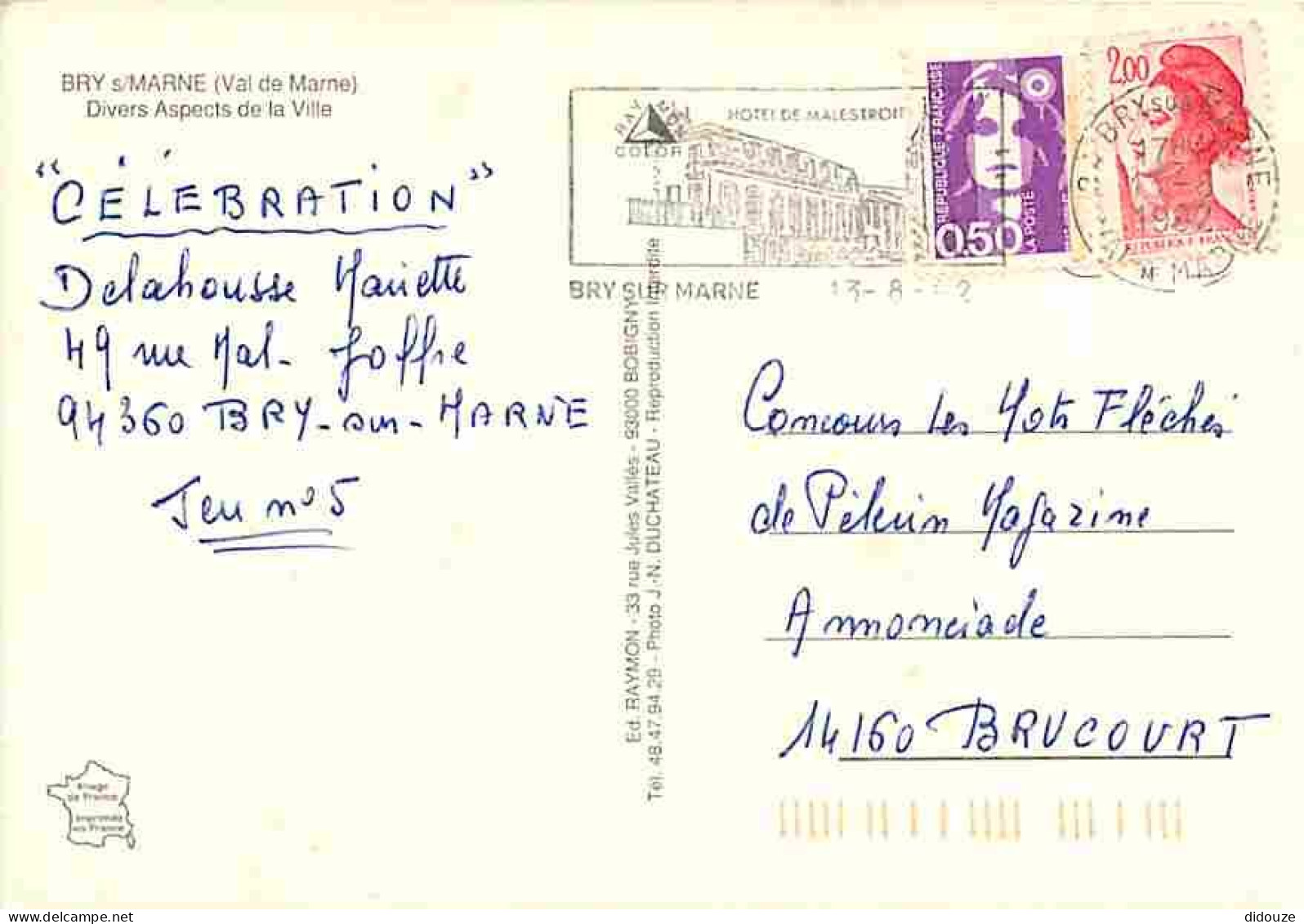 94 - Bry Sur Marne - Multivues - Flamme Postale De Bry Sur Marne - CPM - Voir Scans Recto-Verso - Bry Sur Marne