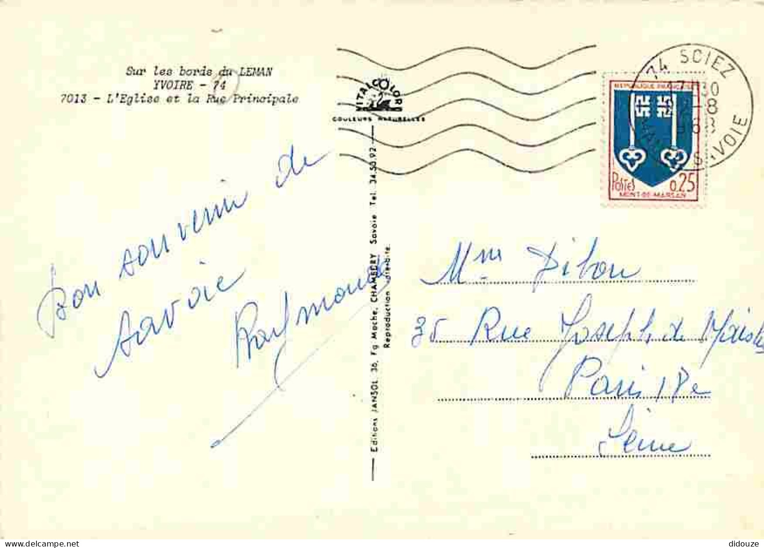 74 - Yvoire - L'Eglise - La Rue Principale - CPM - Voir Scans Recto-Verso - Yvoire