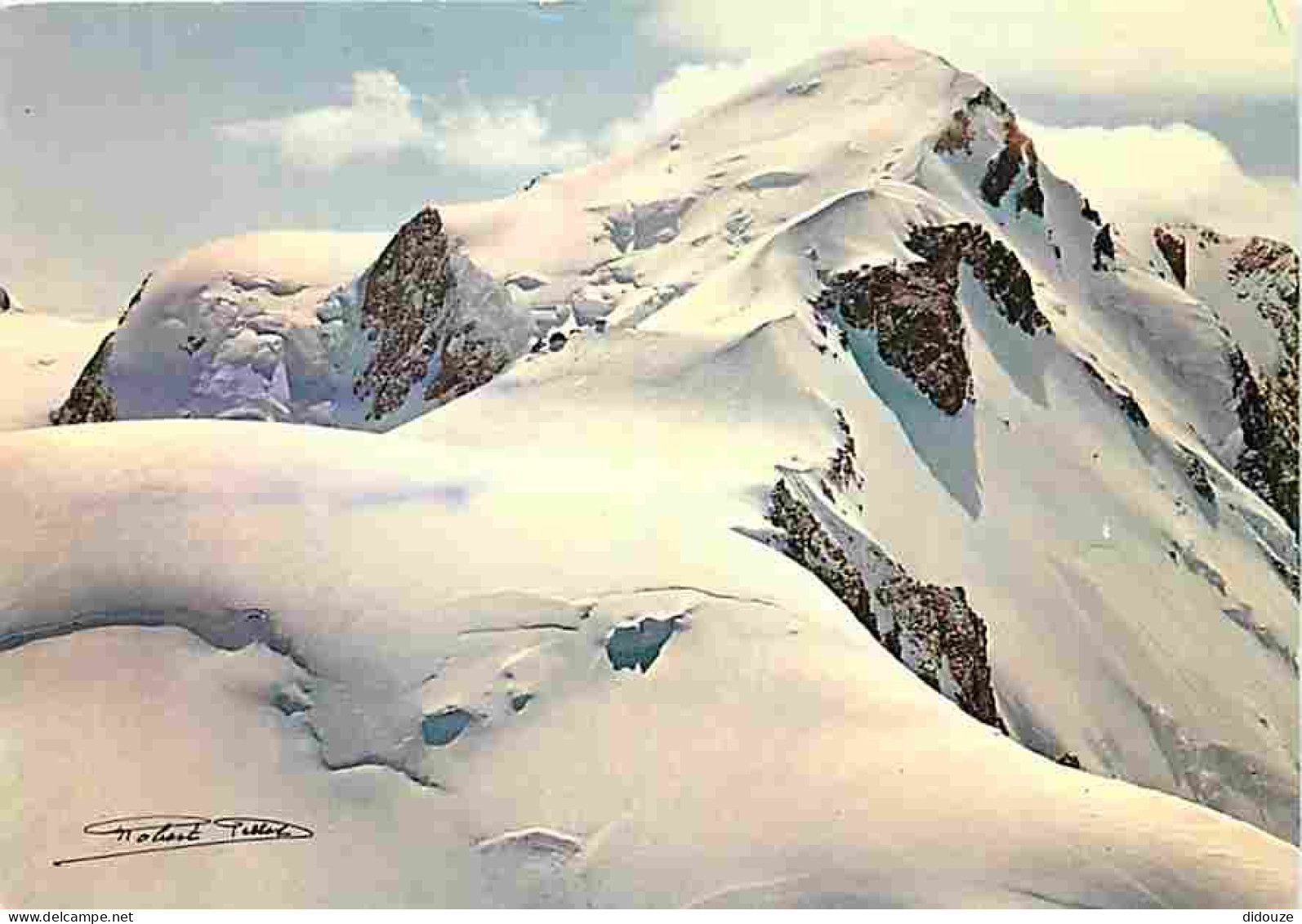 74 - Chamonix - Mont-Blanc - Le Dome Du Gouter - Le Mont-Blanc - Neige - Hiver - Flamme Postale - CPM - Voir Scans Recto - Chamonix-Mont-Blanc