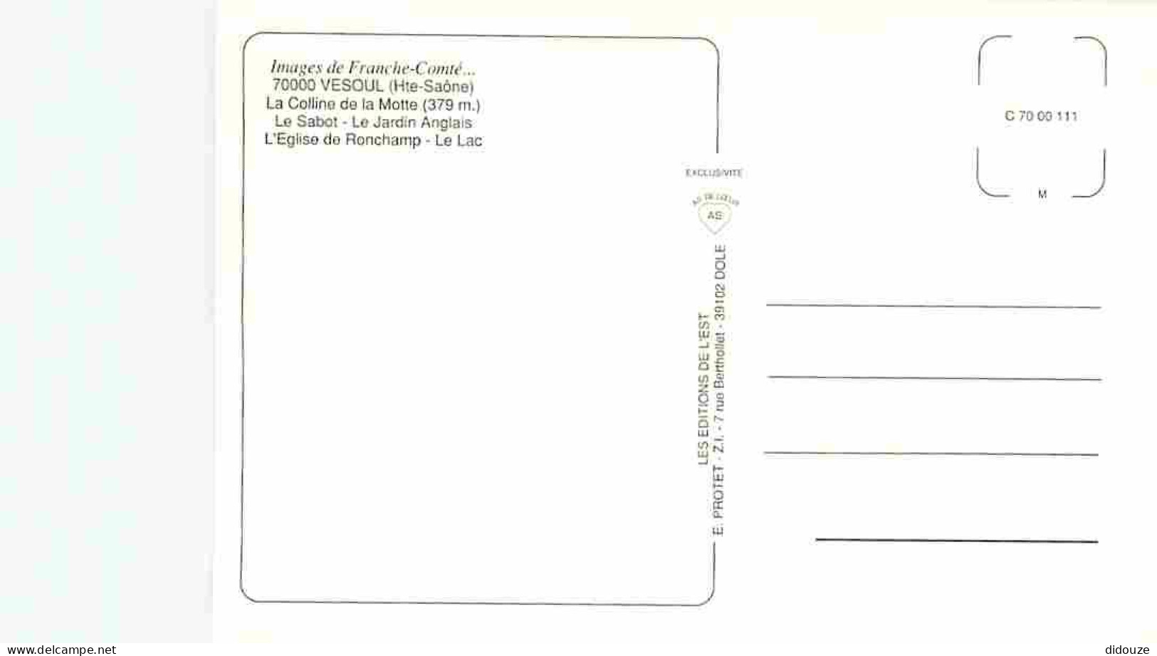 70 - Vesoul - Carte Neuve - CPM - Voir Scans Recto-Verso - Vesoul