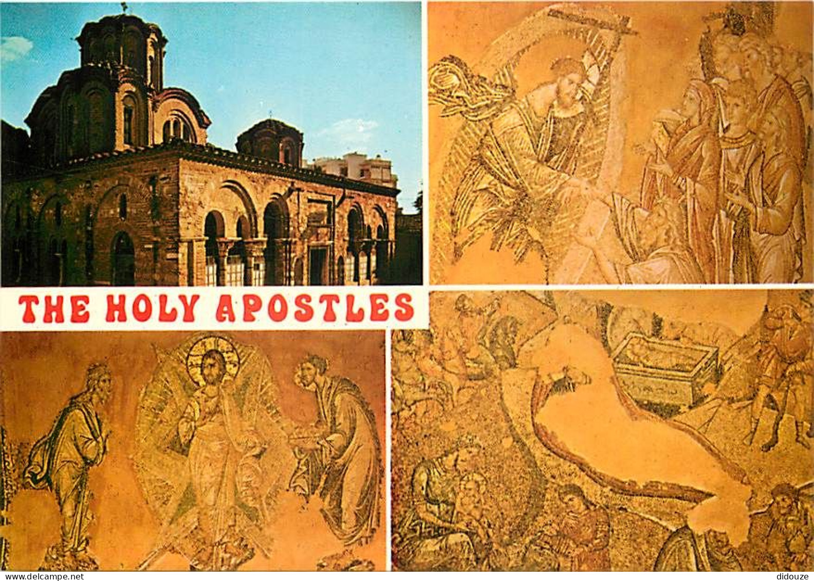 Grèce - Thessalonique - Thessaloniki - Eglise Des Sts Apôtres - Multivues - Mosaique Religieuse - Art Religieux - Carte  - Griechenland