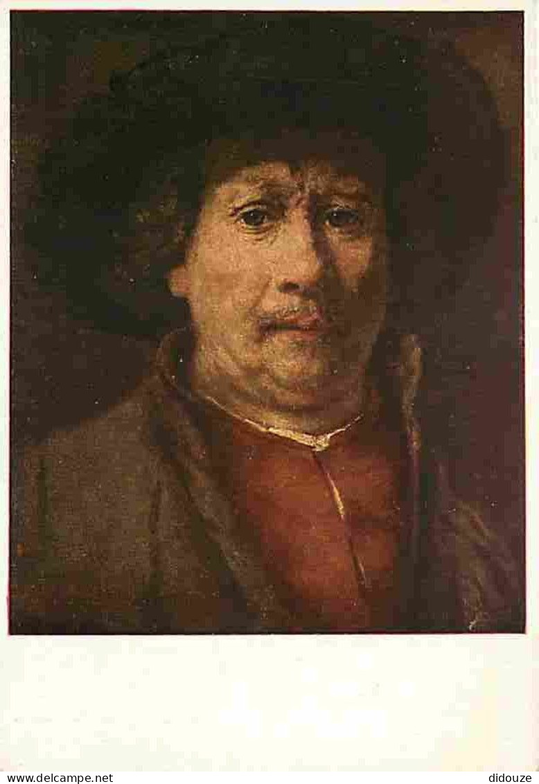 Art - Peinture - Rembrandt Harmensz Van Rijn - Autoportrait - CPM - Voir Scans Recto-Verso - Paintings