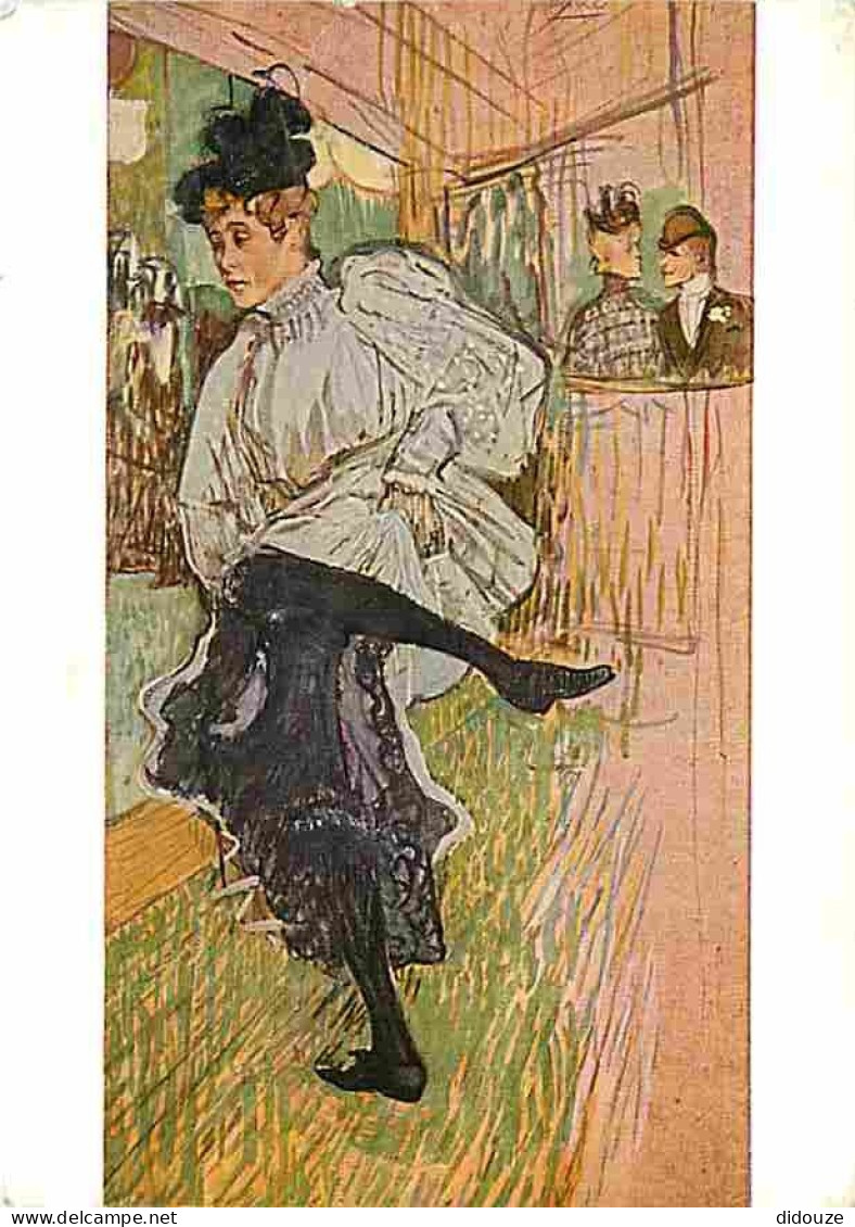 Art - Peinture - Henri De Toulouse Lautrec - Jeanne Avril - CPM - Voir Scans Recto-Verso - Paintings