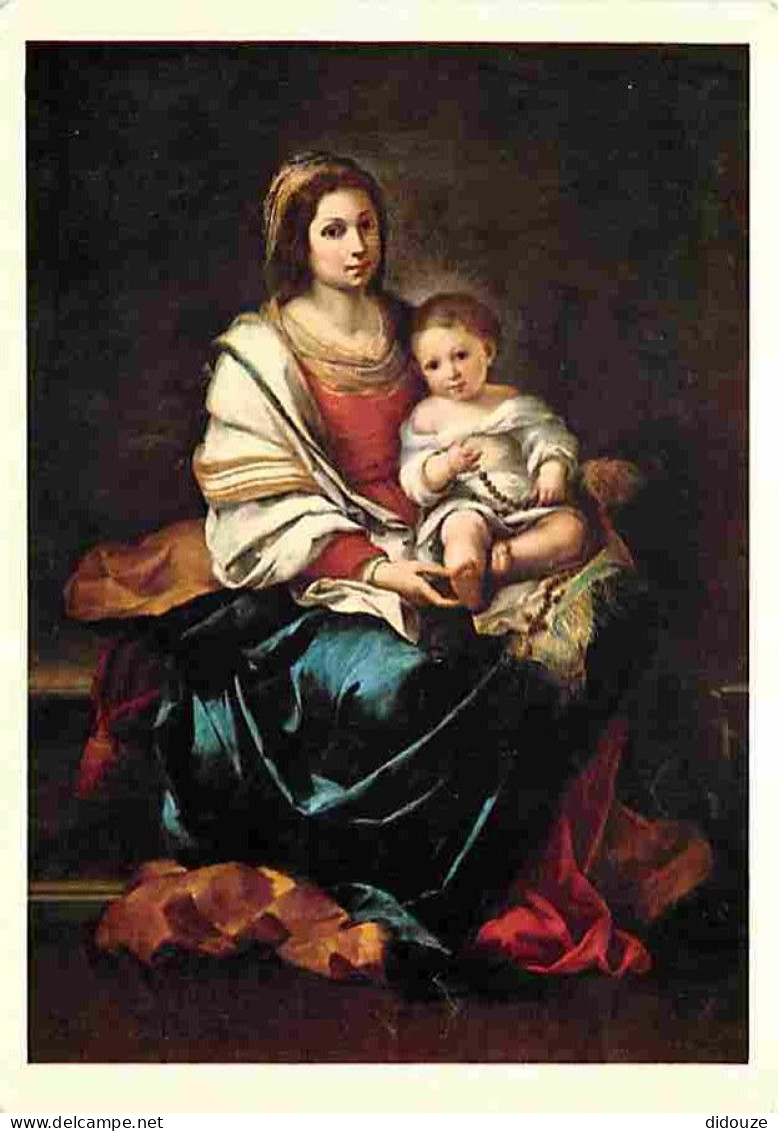 Art - Peinture Religieuse - Bartolome Esteban Murillo - La Vierge Au Chapelet - CPM - Voir Scans Recto-Verso - Quadri, Vetrate E Statue