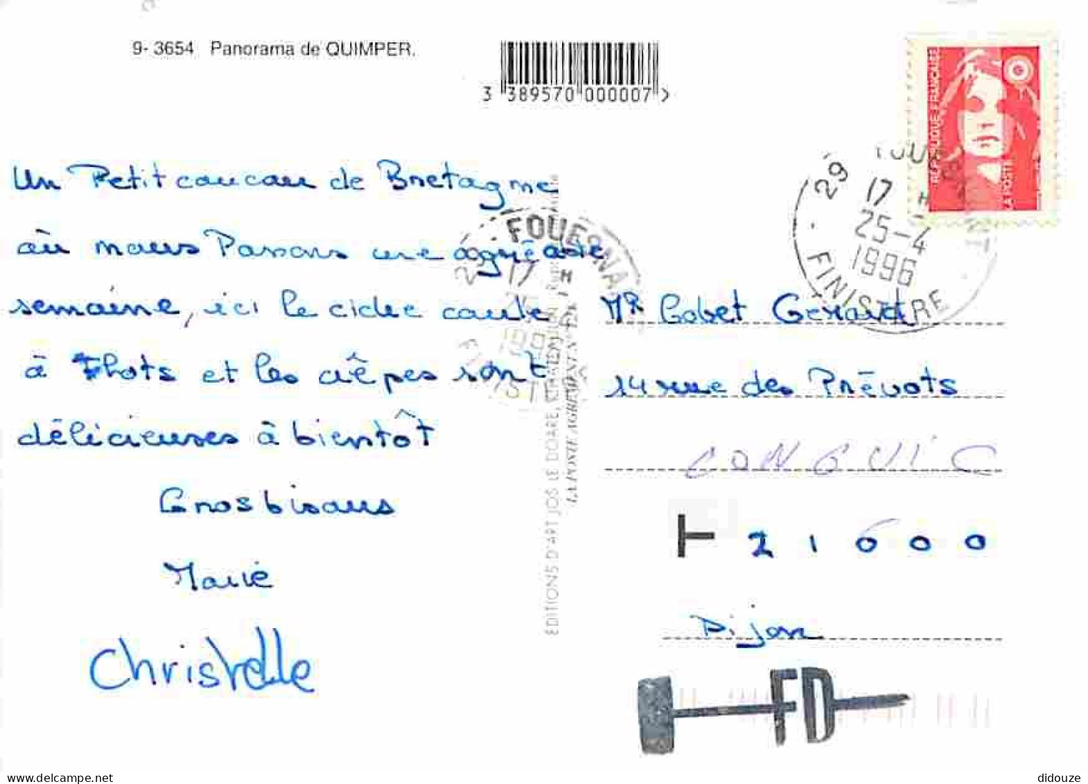 29 - Quimper - Multivues - Voir Scans Recto Verso  - Quimper