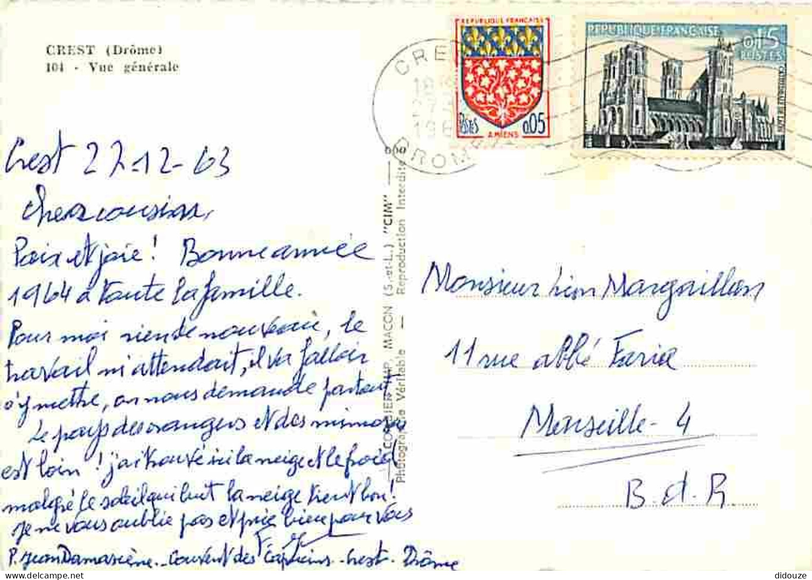 26 - Crest - Vue Générale Aérienne - Voir Timbre - CPM - Voir Scans Recto-Verso - Crest