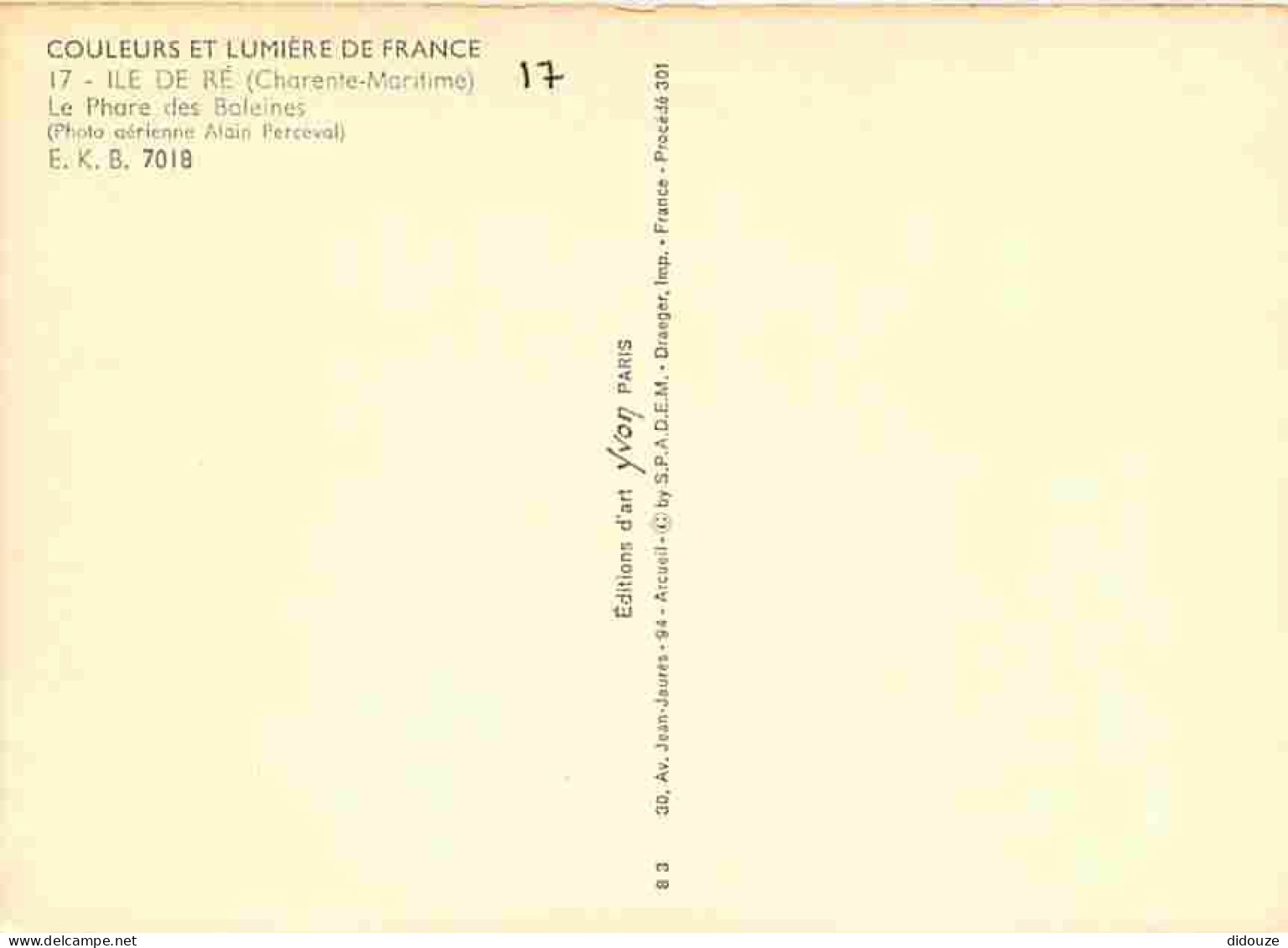 17 - Ile De Ré - Saint Clément Des Baleines - Le Phare Des Baleines - CPM - Voir Scans Recto-Verso - Ile De Ré