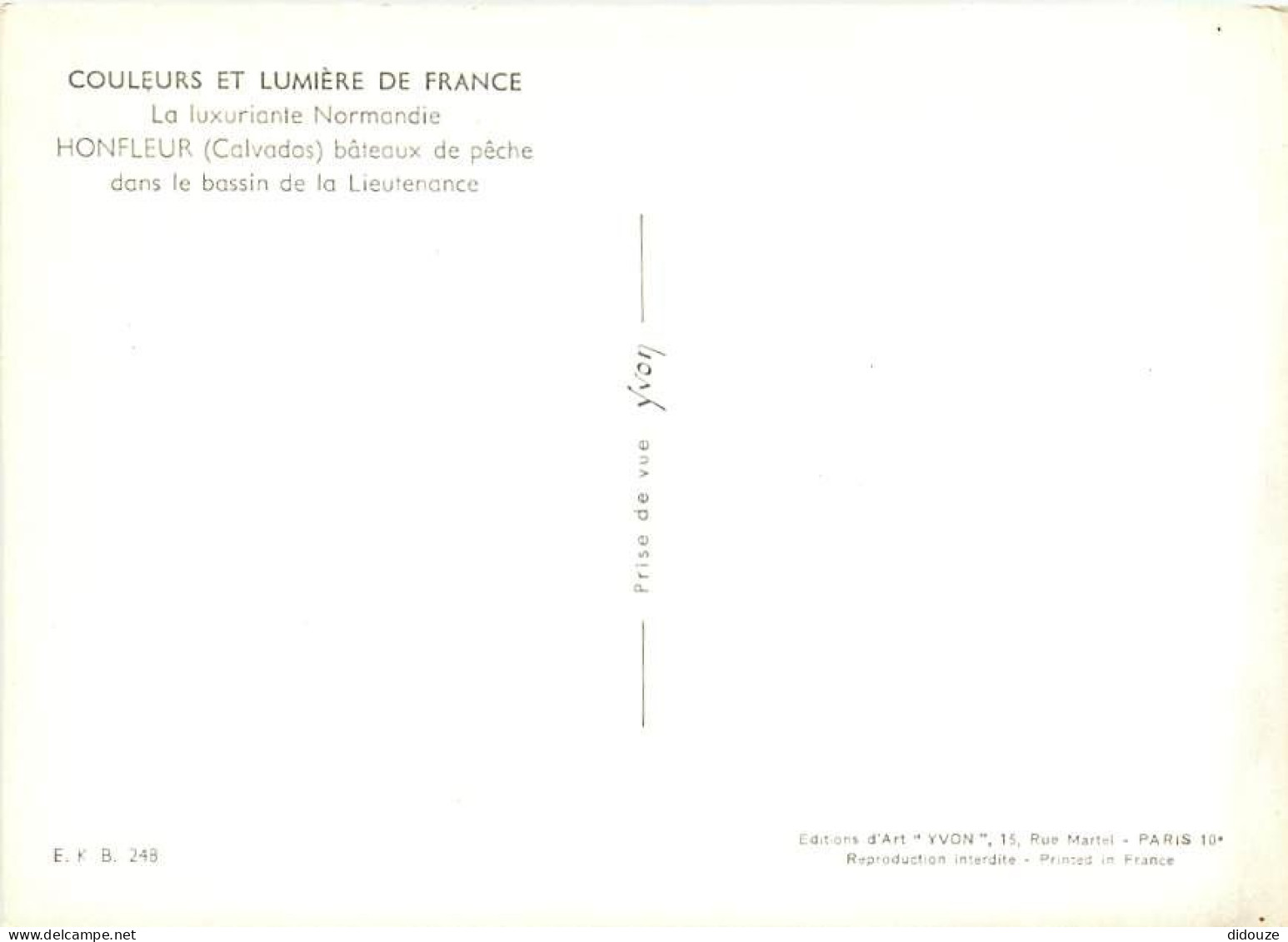 14 - Honfleur - Bateaux De Pêche Dans Le Bassin De La Lieutenance - CPM - Voir Scans Recto-Verso - Honfleur