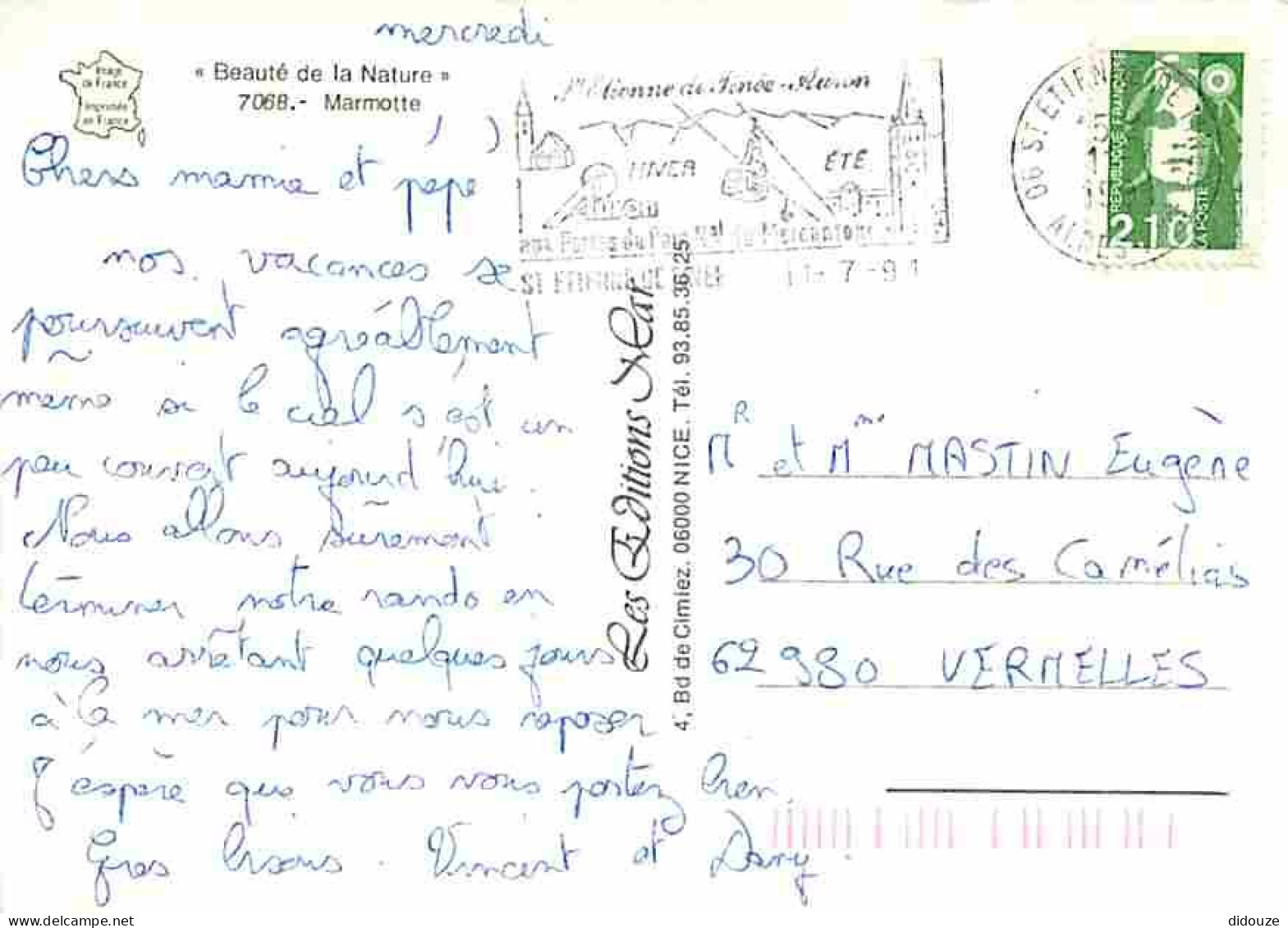 Animaux - Marmottes - CPM - Voir Scans Recto-Verso - Autres & Non Classés