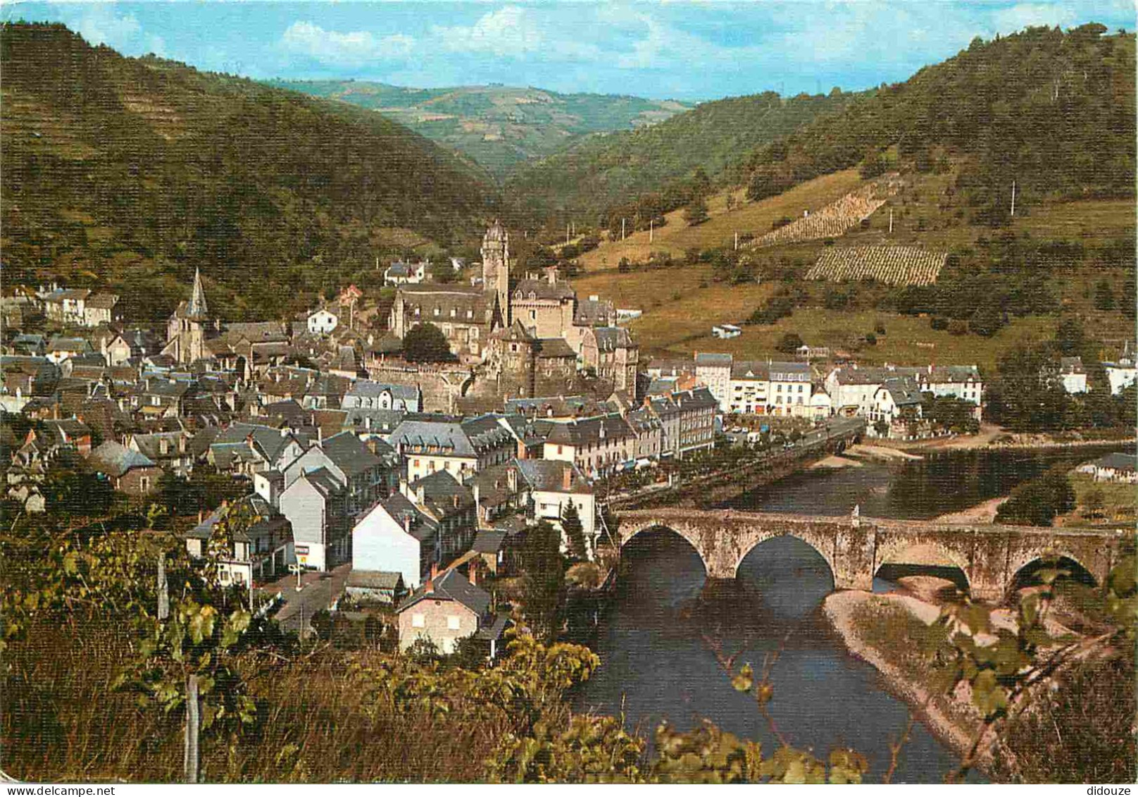 12 - Estaing - Vue Générale - Le Château Et Le Pont Gothique - Carte Gaufrée - CPM - Voir Scans Recto-Verso - Andere & Zonder Classificatie