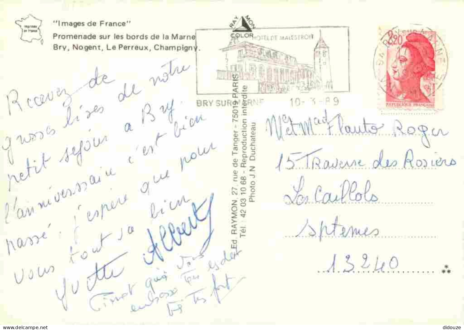 94 - Val De Marne - Les Bords De La Marne - CPM - Flamme Postale De Bry Sur Marne 94 - Voir Scans Recto-Verso - Autres & Non Classés