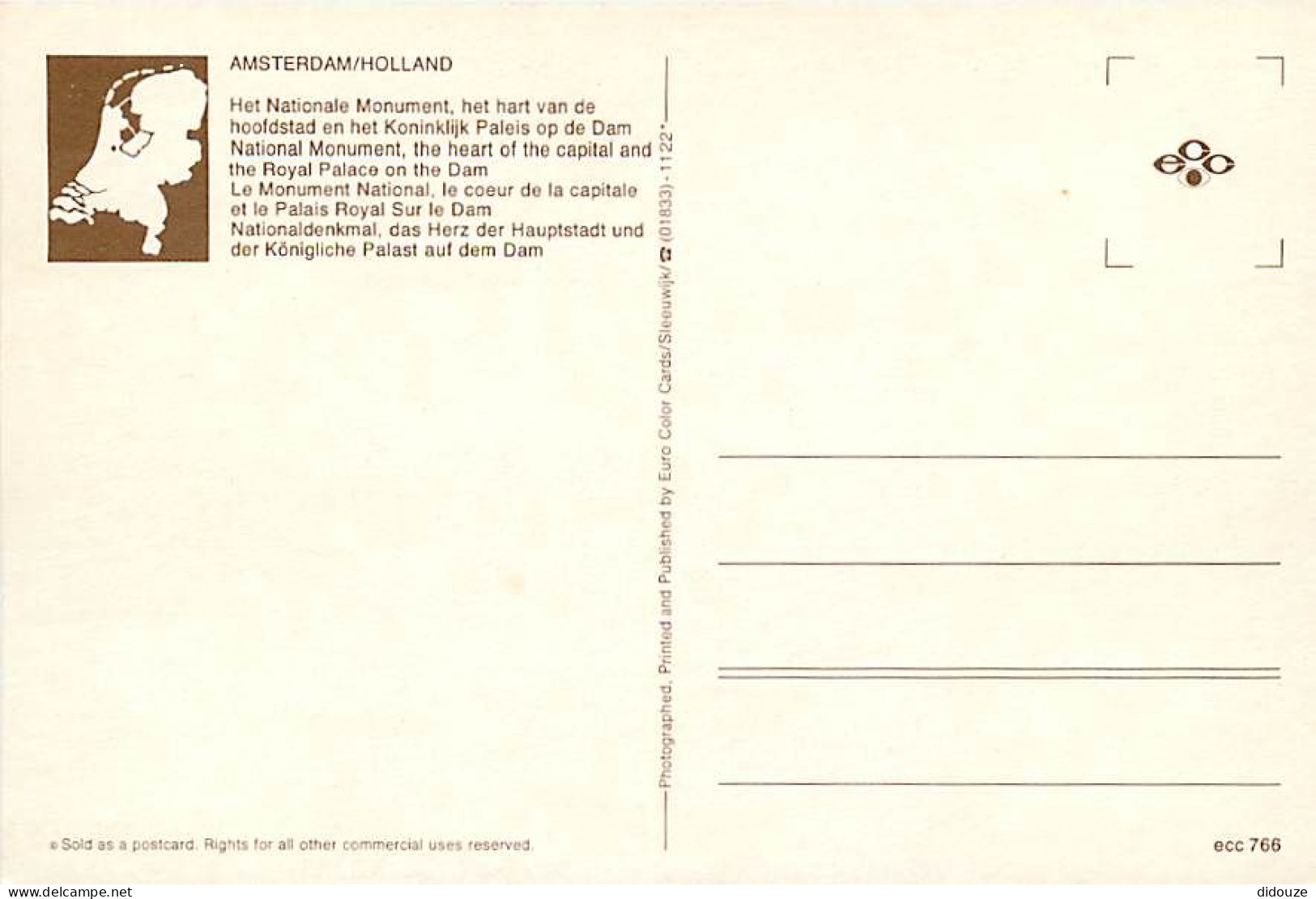 Pays-Bas - Nederland - Amsterdam - CPM - Voir Scans Recto-Verso - Amsterdam