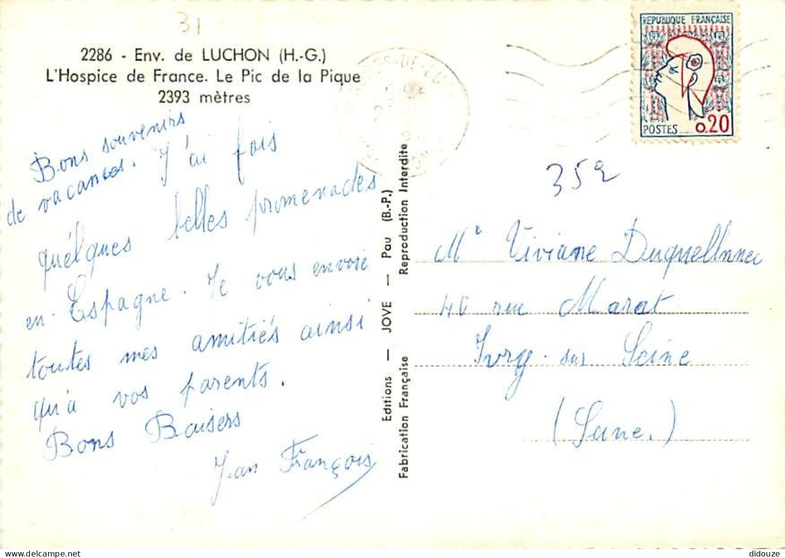 31 - Hospice De France - CPM - Voir Scans Recto-Verso - Andere & Zonder Classificatie