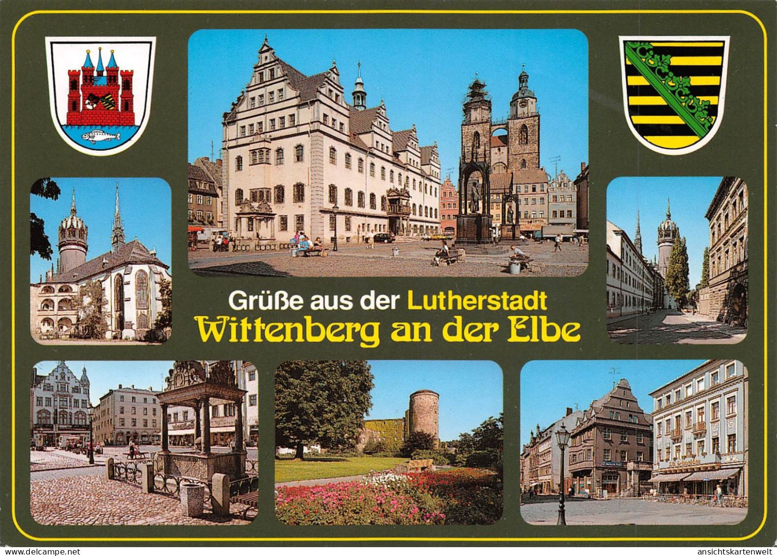 Lutherstadt Wittenberg Teilansichten Mehrbildkarte Gl1997 #171.865 - Autres & Non Classés