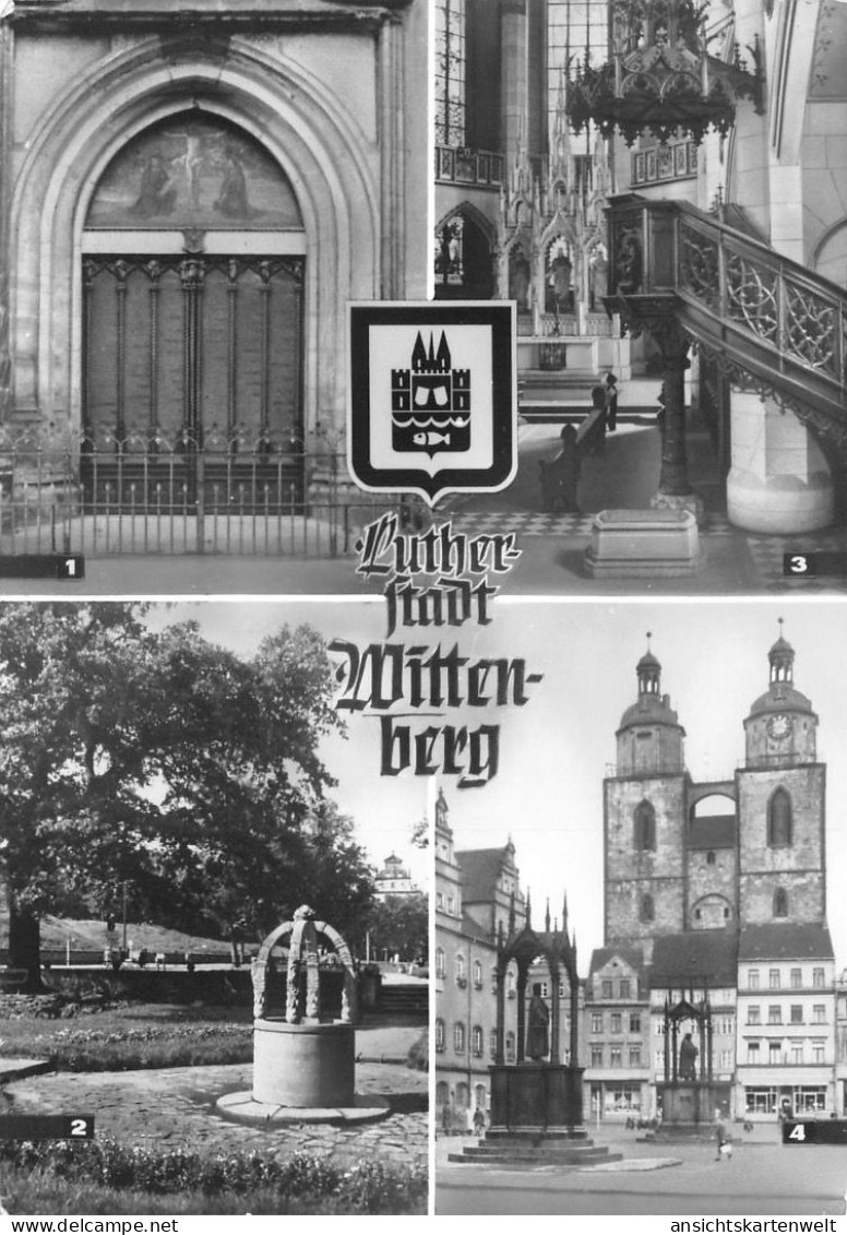 Lutherstadt Wittenberg Thesentür Marktplatz Luthers Grab Gl1984 #171.864 - Andere & Zonder Classificatie