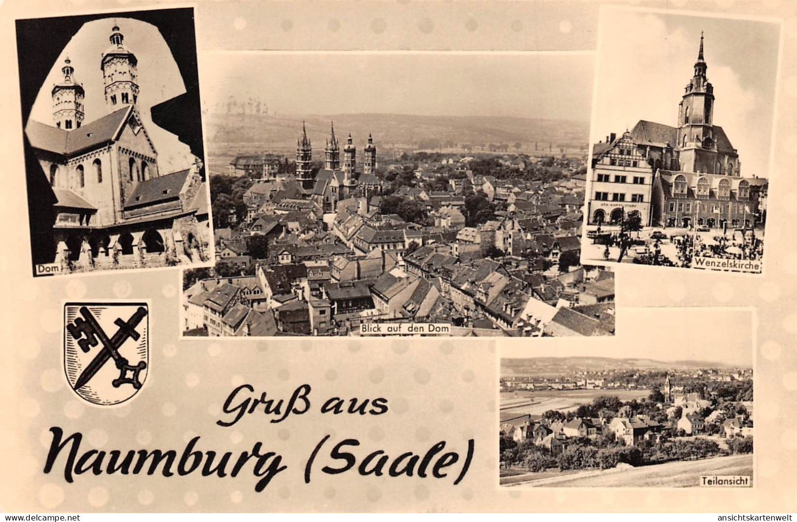 Naumburg (Saale) Kirche Dom Teilansicht Panorama Gl1959 #171.893 - Andere & Zonder Classificatie