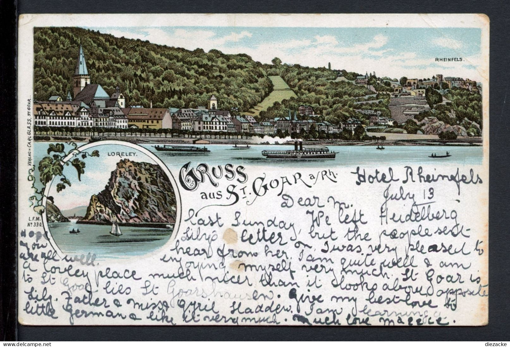 AK St. Goar Um 1900 Loreley, Rheinfels (PK0798 - Sonstige & Ohne Zuordnung