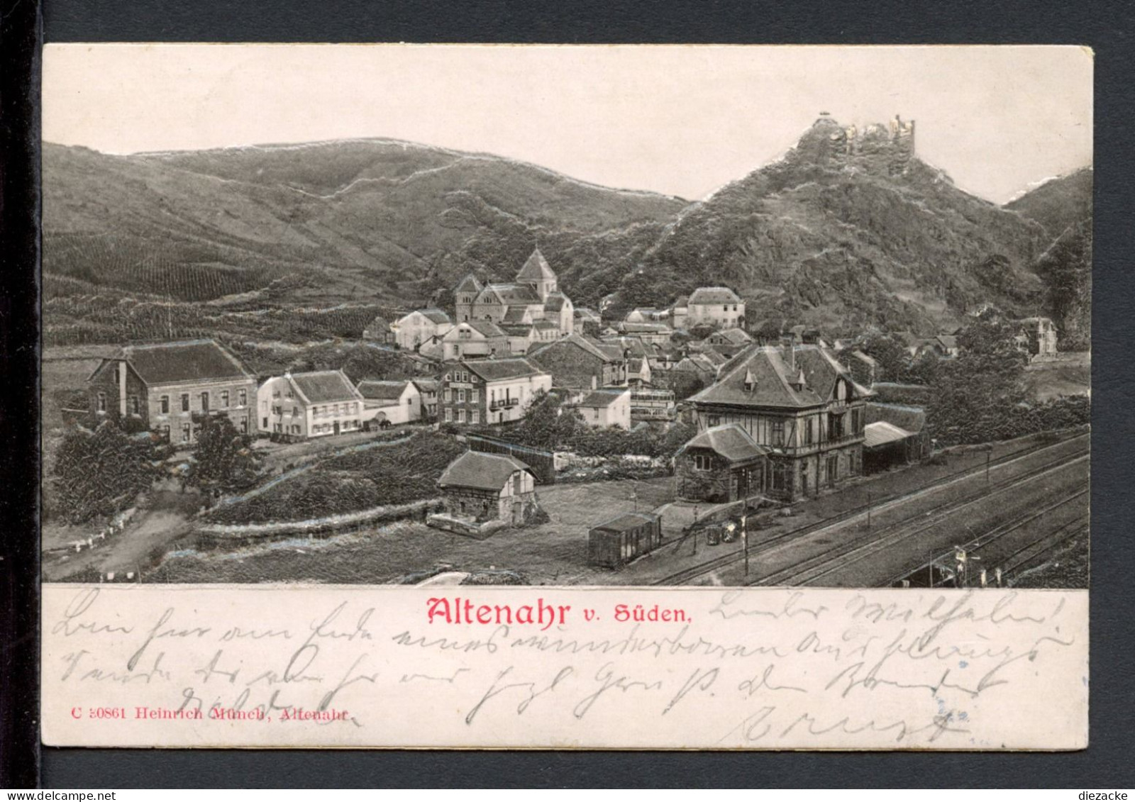 AK Altenahr 1902 Bahnhof Und Burg Are (PK0801 - Other & Unclassified