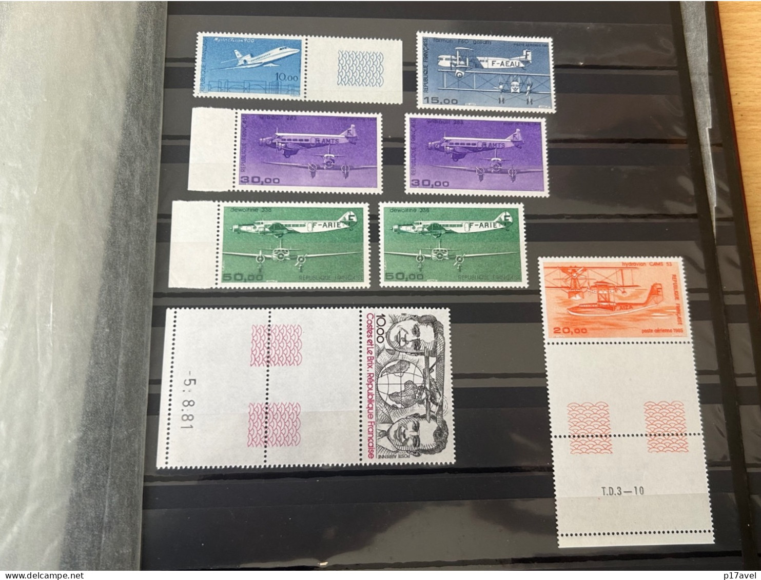 Frankreich Flugpostmarken Lot An Postfrischen** Marken . - Ungebraucht