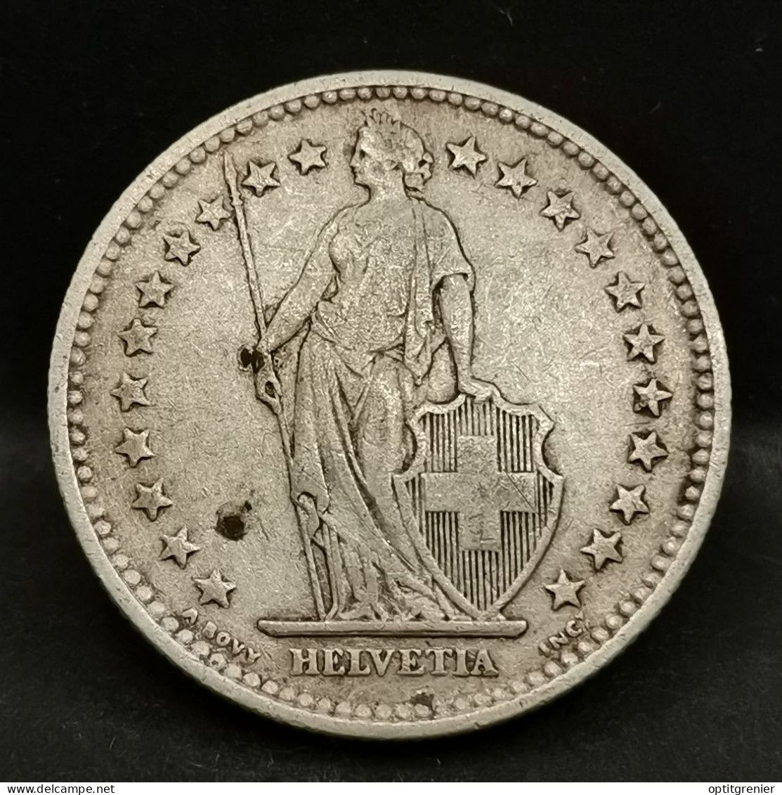 2 FRANCS SUISSE ARGENT 1903 B BERNE HELVETIA DEBOUT 300000 EX. / SWITZERLAND SILVER - 2 Francs