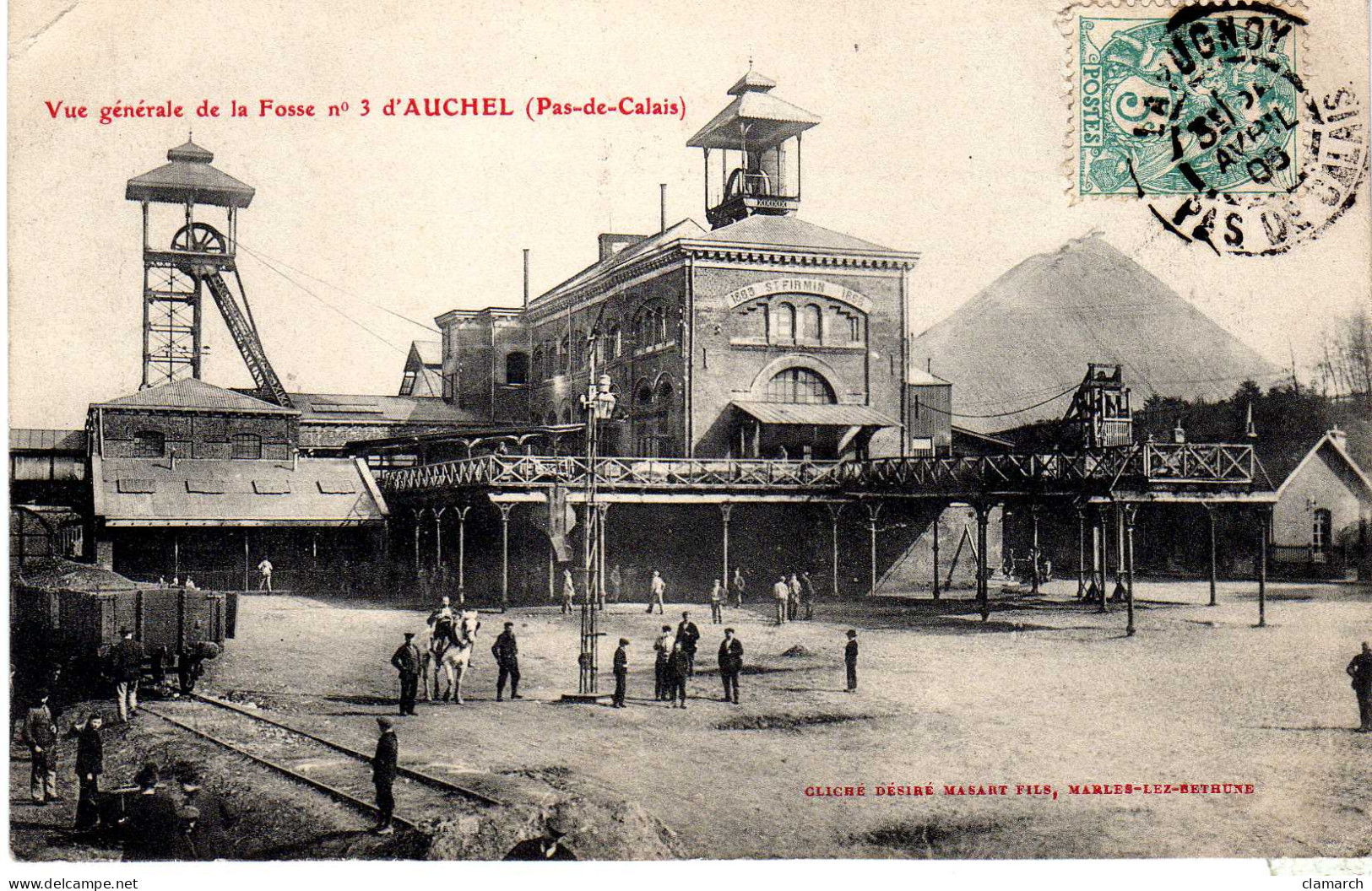 PAS DE CALAIS-Auchel-Vue Générale De La Fosse N° 3 -Cl DM - Arras