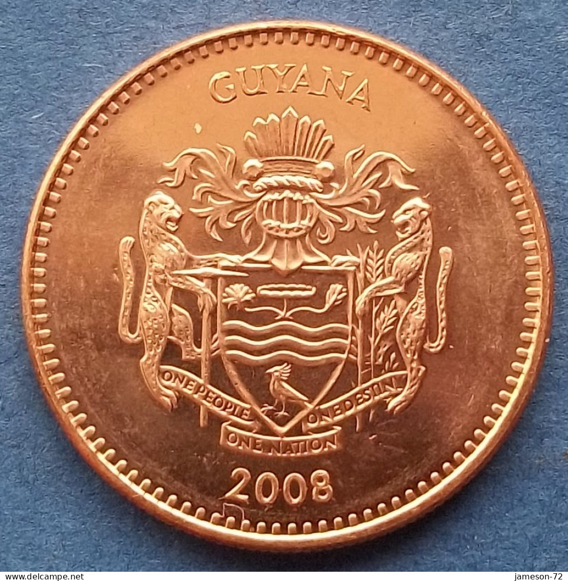 GUYANA - 5 Dollars 2008 "Sugar Cane" KM# 51 Independent Since 1966 - Edelweiss Coins - Guyana