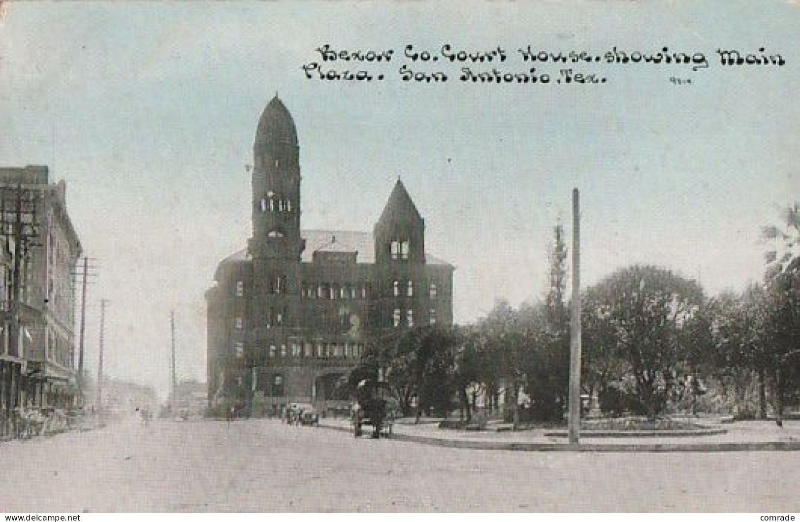 United States San Antonio Texas. Bexar County Courthouse Showing Main Plaza - Other & Unclassified