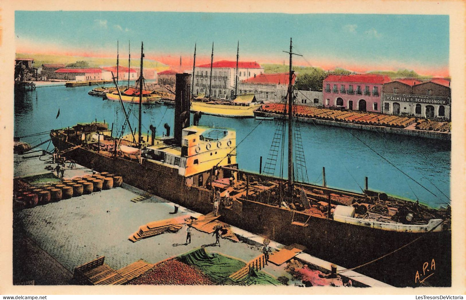 FRANCE - Sète - Déchargement Des Oranges - Quais D'Orient - Carte Postale Ancienne - Sete (Cette)