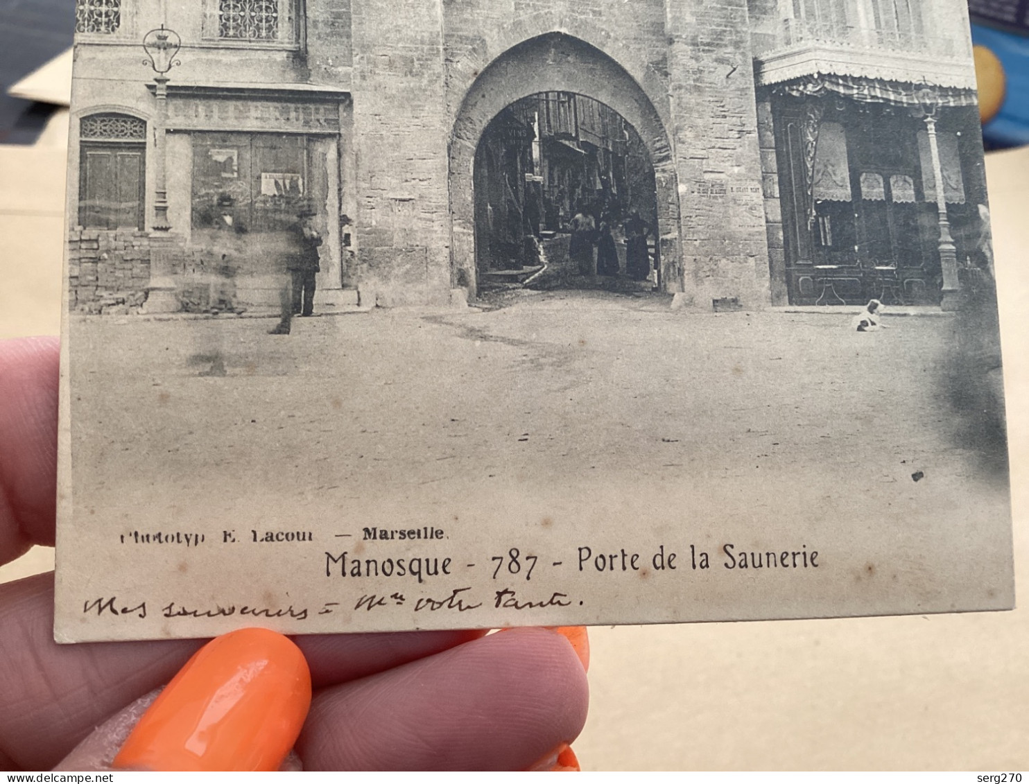 Manosque - Porte De La Saunerie MANOSQUE - 787 - Porte De La Saunerie 1903 Précurseur Phototypie E. Lacour - Marseille - Manosque