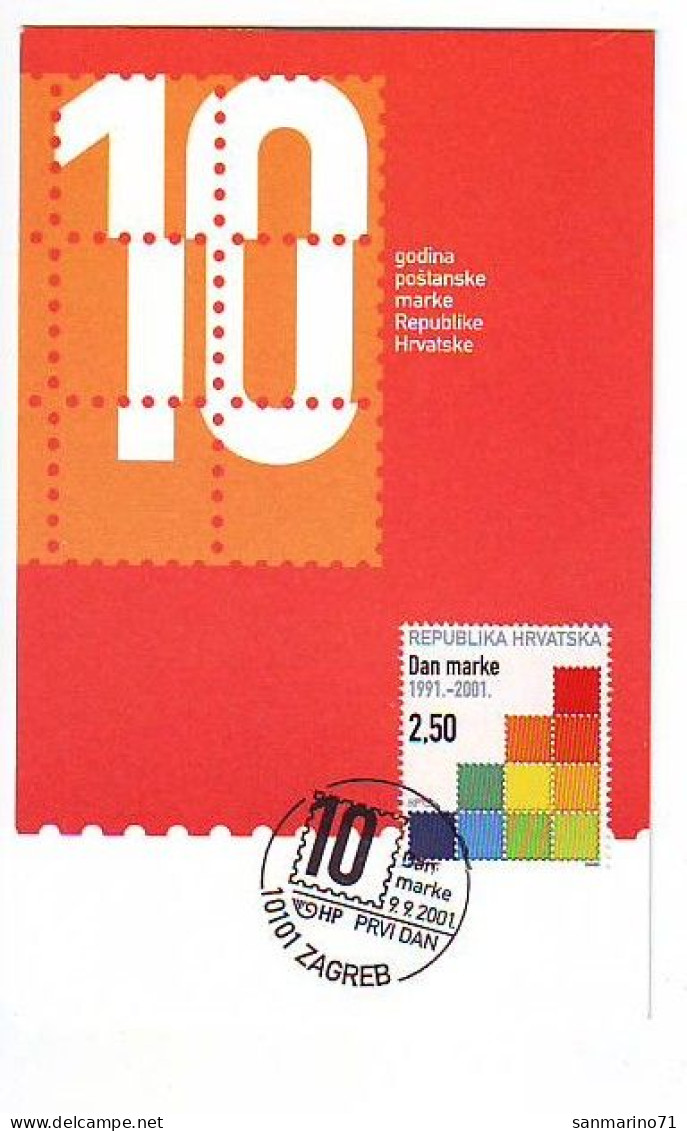 CROATIA Maximum Card 582 - Journée Du Timbre