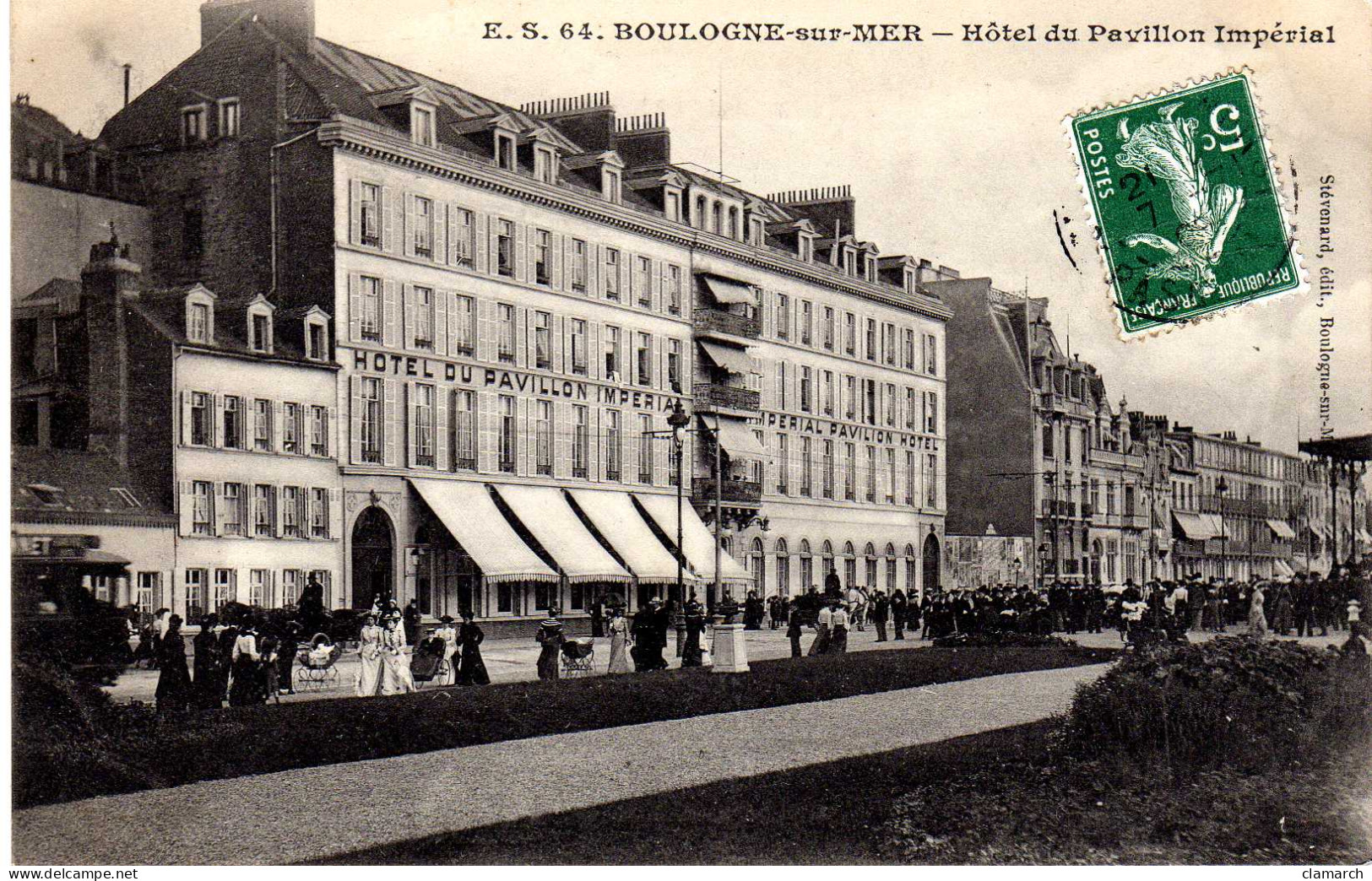 PAS DE CALAIS-Boulogne Sur Mer-Hôtel Du Pavillon Impérial-ES 64 - Boulogne Sur Mer