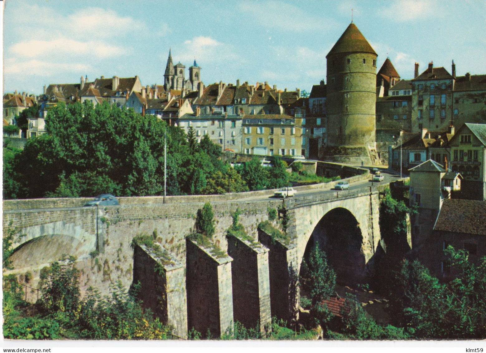 Semur-en-Auxois - Vue Générale - Le Pont Et La Tour De L'Orle D'Or - Semur