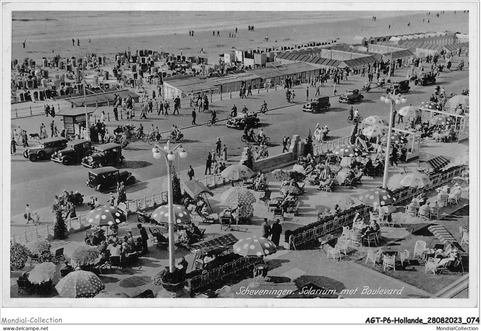 AGTP6-0428-HOLLANDE- SCHEVENINGEN - Solarium Met Boulevard  - Scheveningen