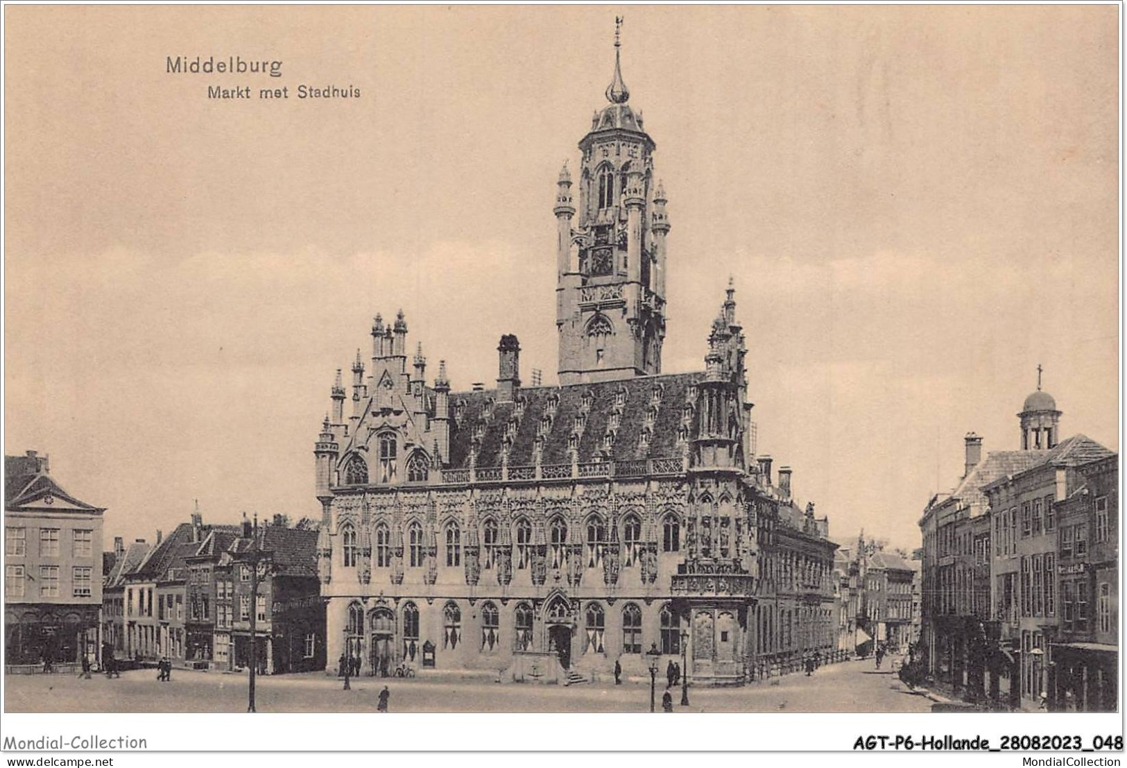 AGTP6-0415-HOLLANDE- MIDDELBURG - Markt Met Stadhuis  - Autres & Non Classés