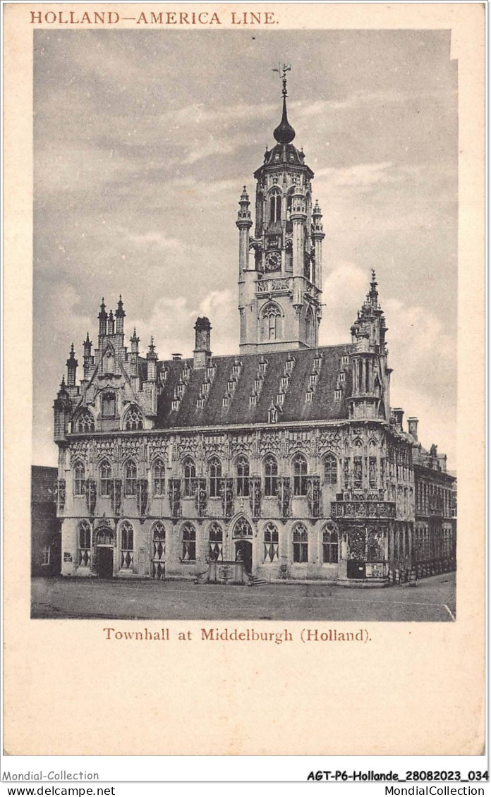 AGTP6-0408-HOLLANDE- MDDELBURG - Townhall At Middelburgh - Autres & Non Classés