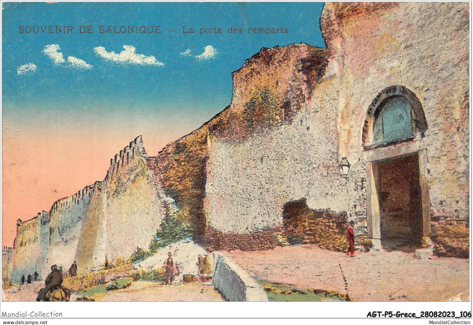 AGTP5-0368-GRECE- SALONIQUE - Souvenir De Salonique - La Porte Des Remparts  - Griechenland
