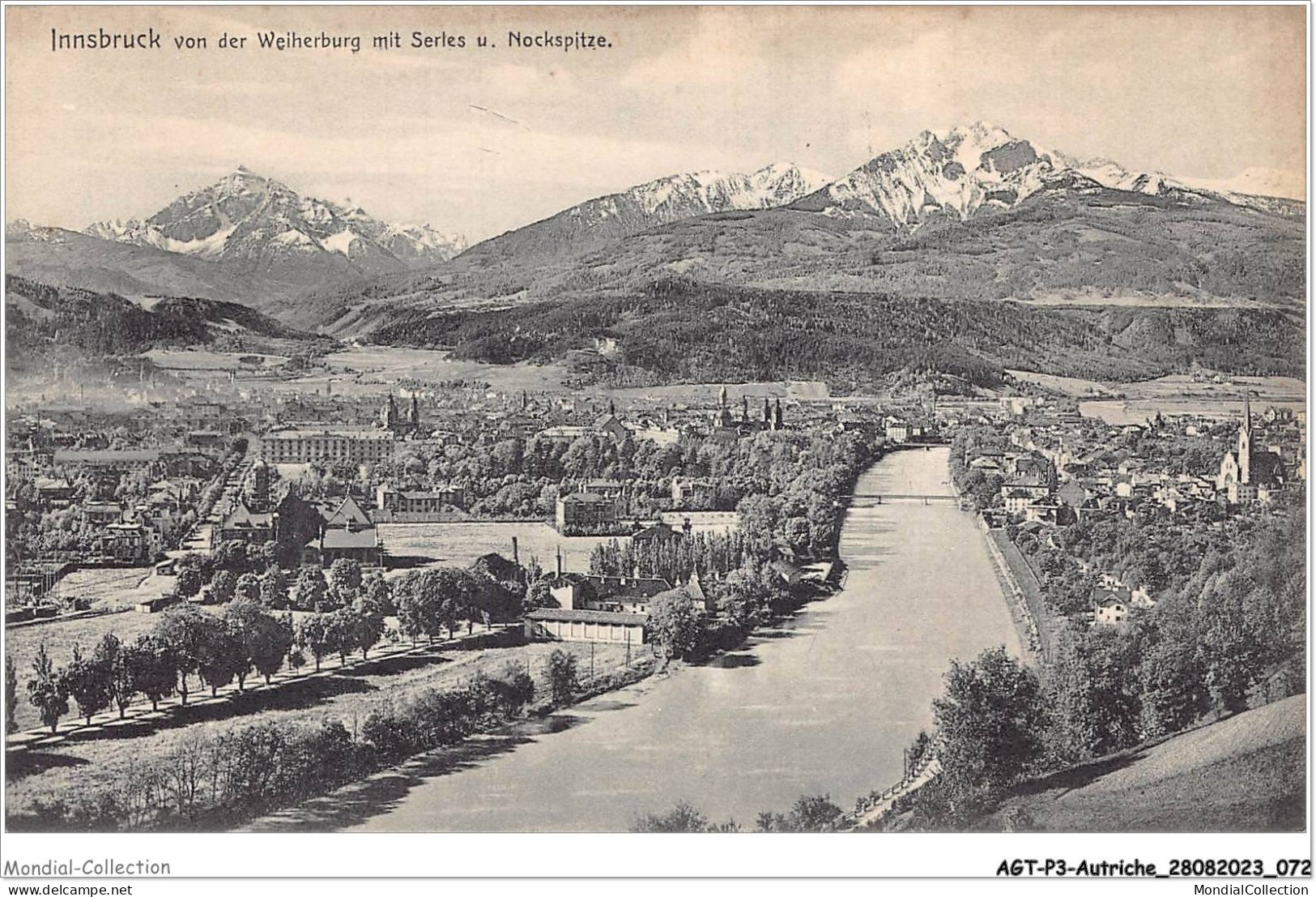 AGTP3-0182-AUTRICHE - INNSBRUCK - Von Der Weiherburg Mit Serles - Nockspitze  - Innsbruck