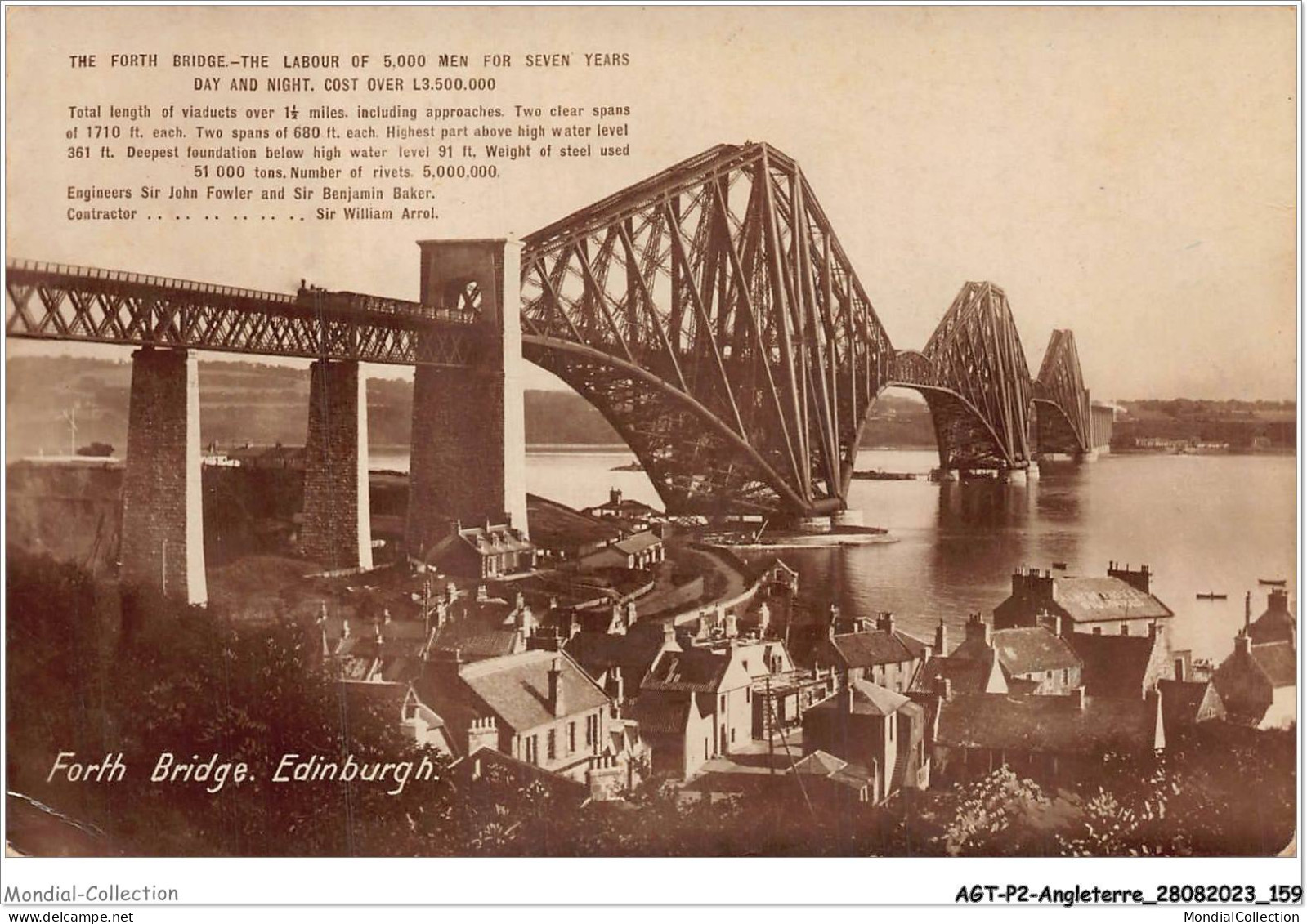 AGTP2-0142-ANGLETERRE - EDINBURGH - Forth Bridge  - Sonstige & Ohne Zuordnung