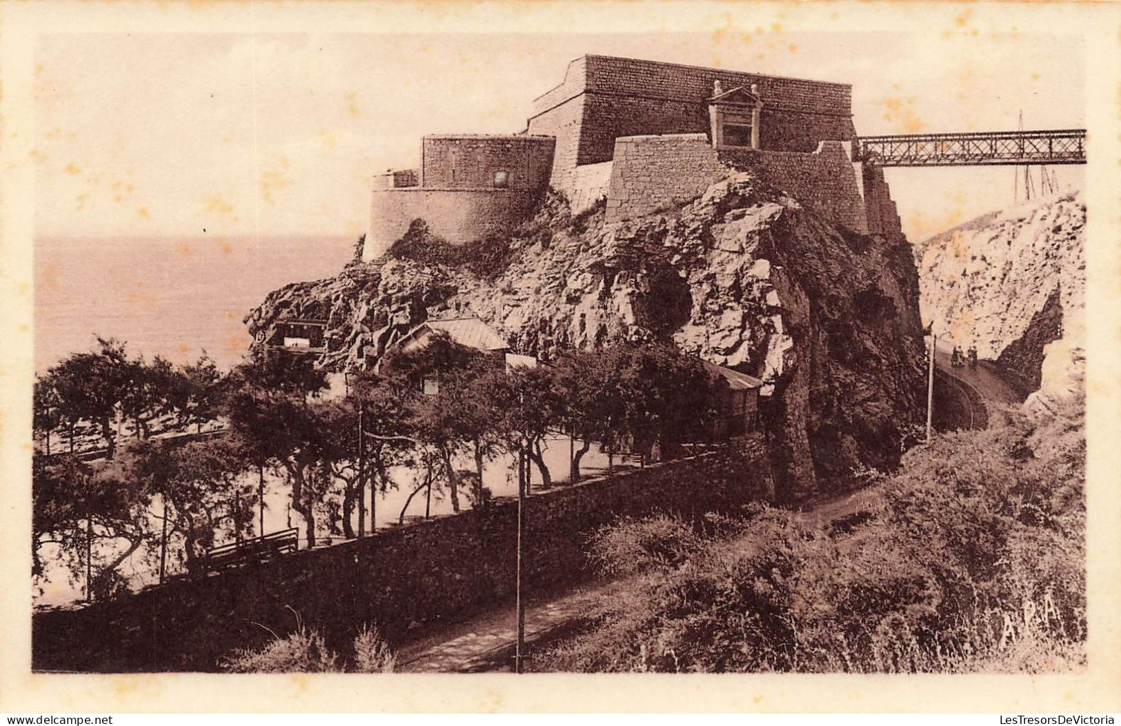 FRANCE - Sète - Route De La Corniche - Le Fort - Carte Postale Ancienne - Sete (Cette)