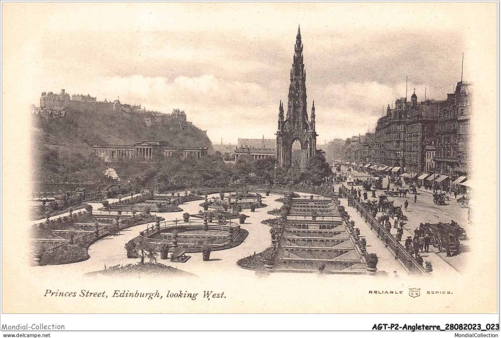 AGTP2-0073-ANGLETERRE - EDINBURGH - Princess Street, Looking West  - Autres & Non Classés