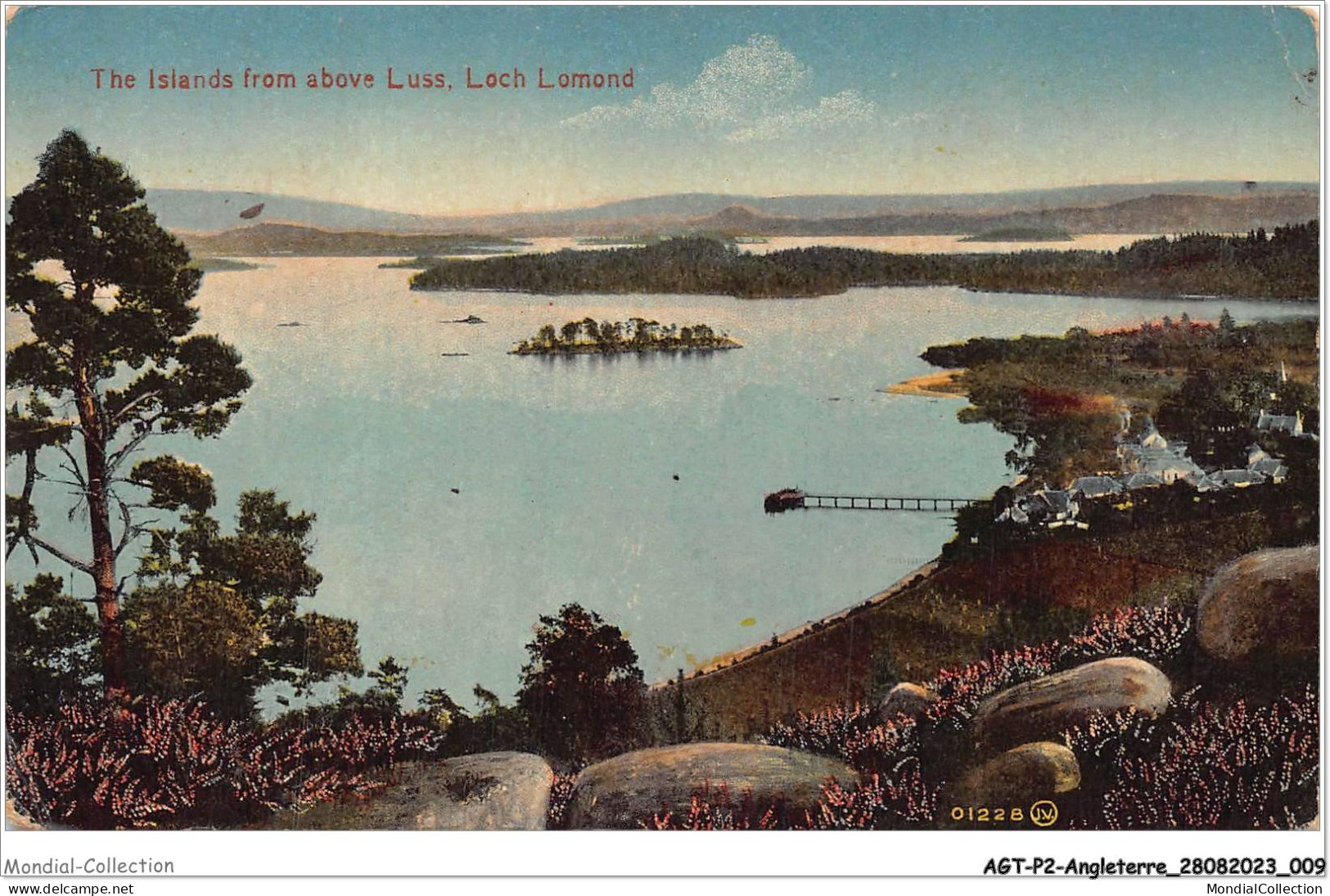 AGTP2-0066-ANGLETERRE - The Island From Above Luss, LOCH LOMOND  - Andere & Zonder Classificatie