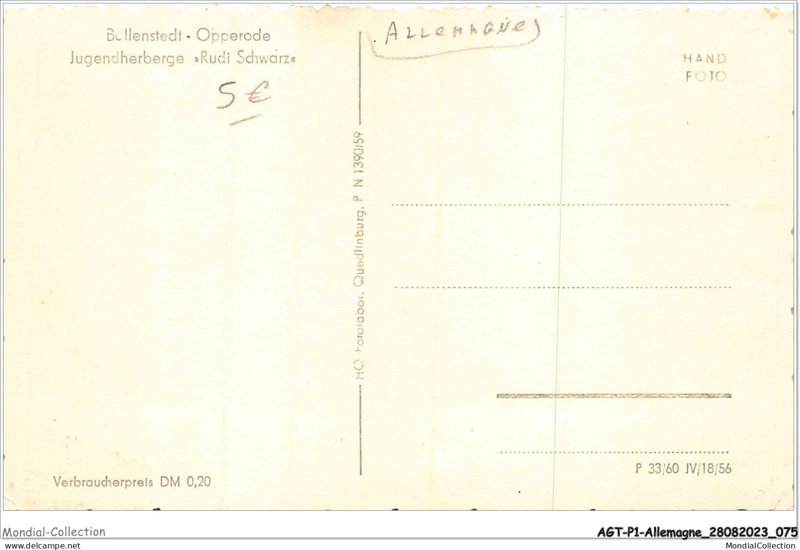 AGTP1-0038-ALLEMAGNE - BALLENSTEDT - Opperode - Other & Unclassified