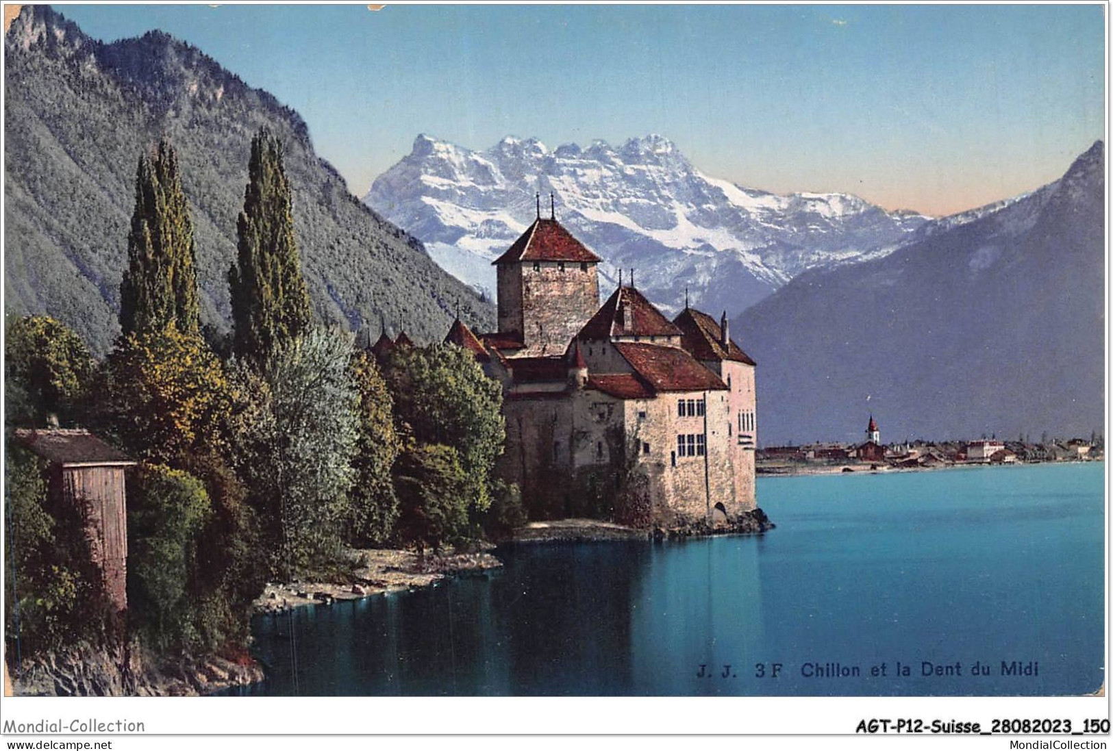 AGTP12-0944-SUISSE- GENEVE - Chillon Et La Dent Du Midi  - Genève